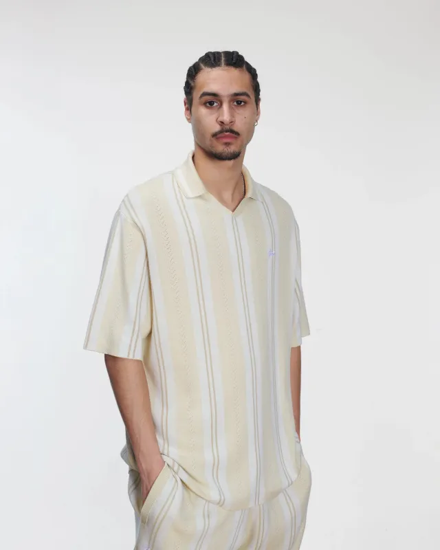 Patta Knitted Football Shirt (Oatmeal) made by Patta