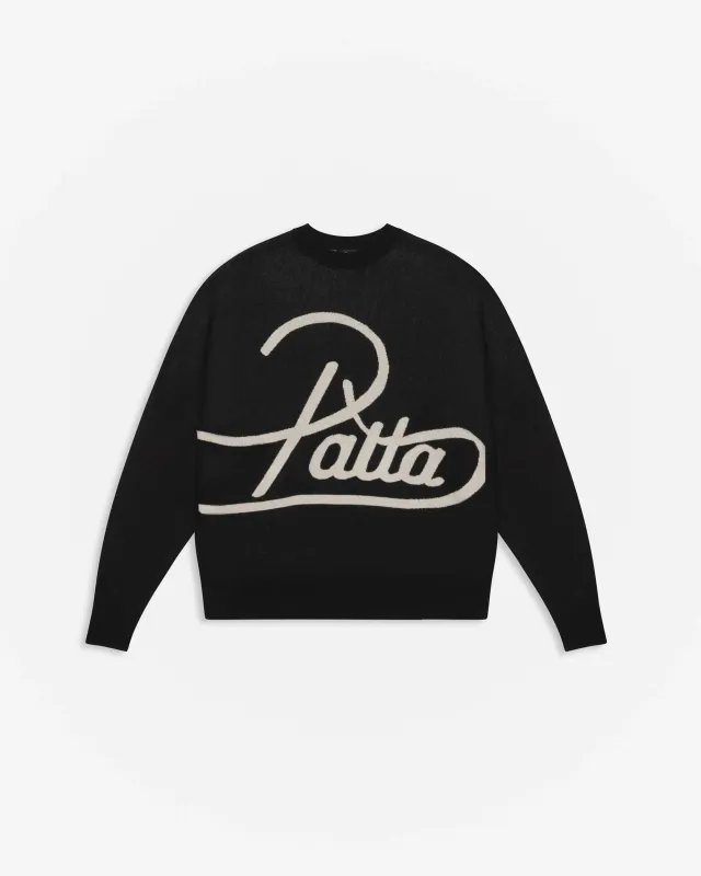 Patta Hearted Jumper (Black) made by Patta