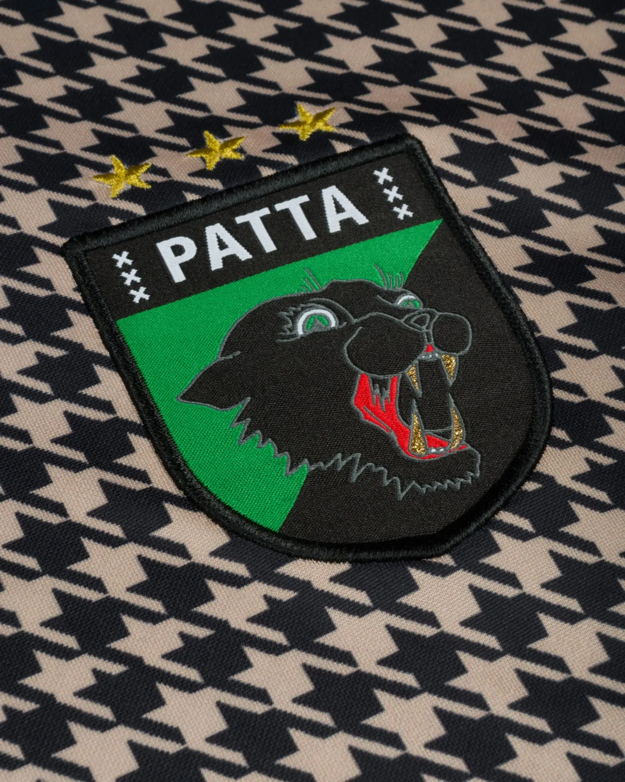 Patta Houndstooth Football Jersey (Irish Cream) sold by Patta product image thumbnail 5
