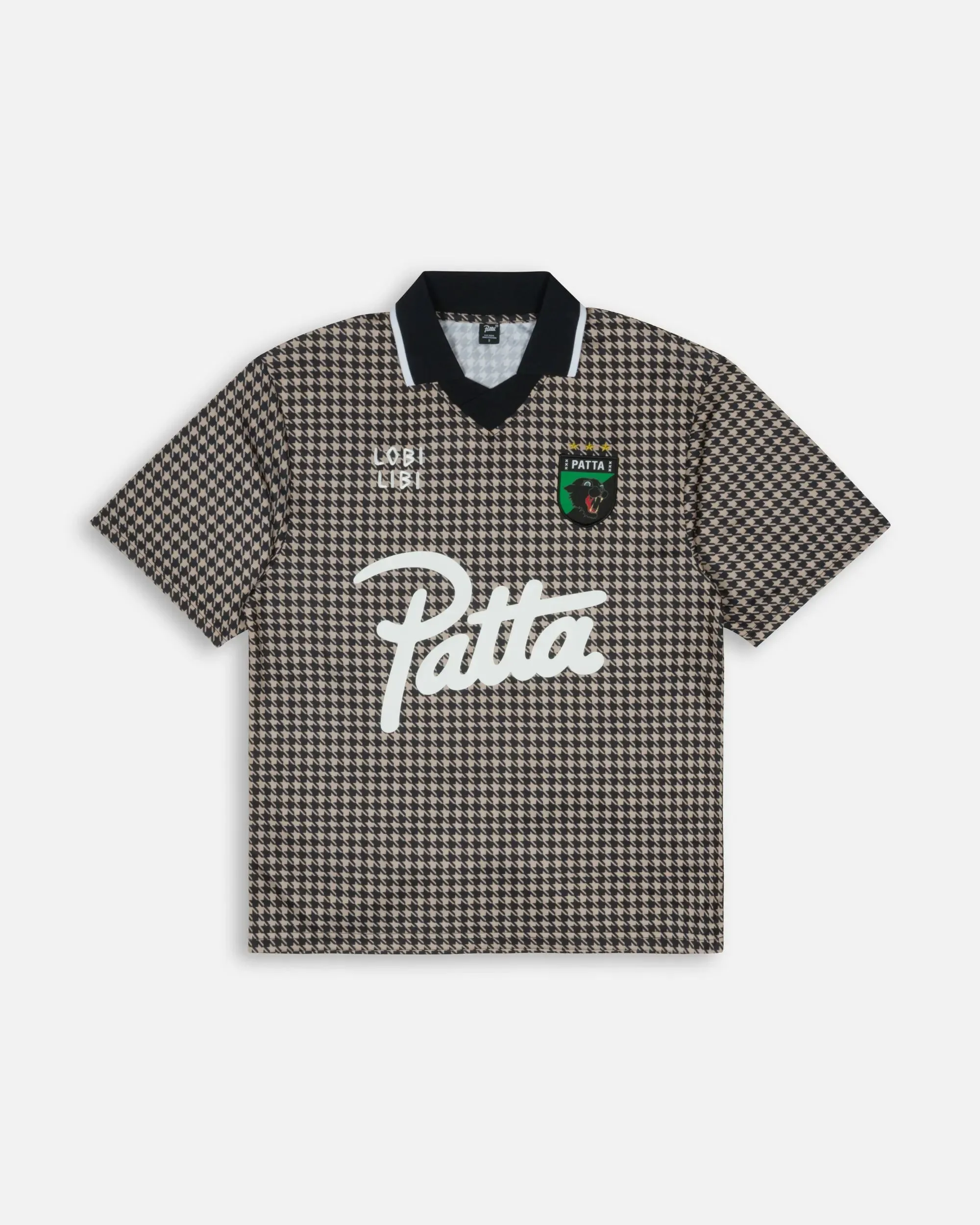 Patta Houndstooth Football Jersey (Irish Cream) sold by Patta