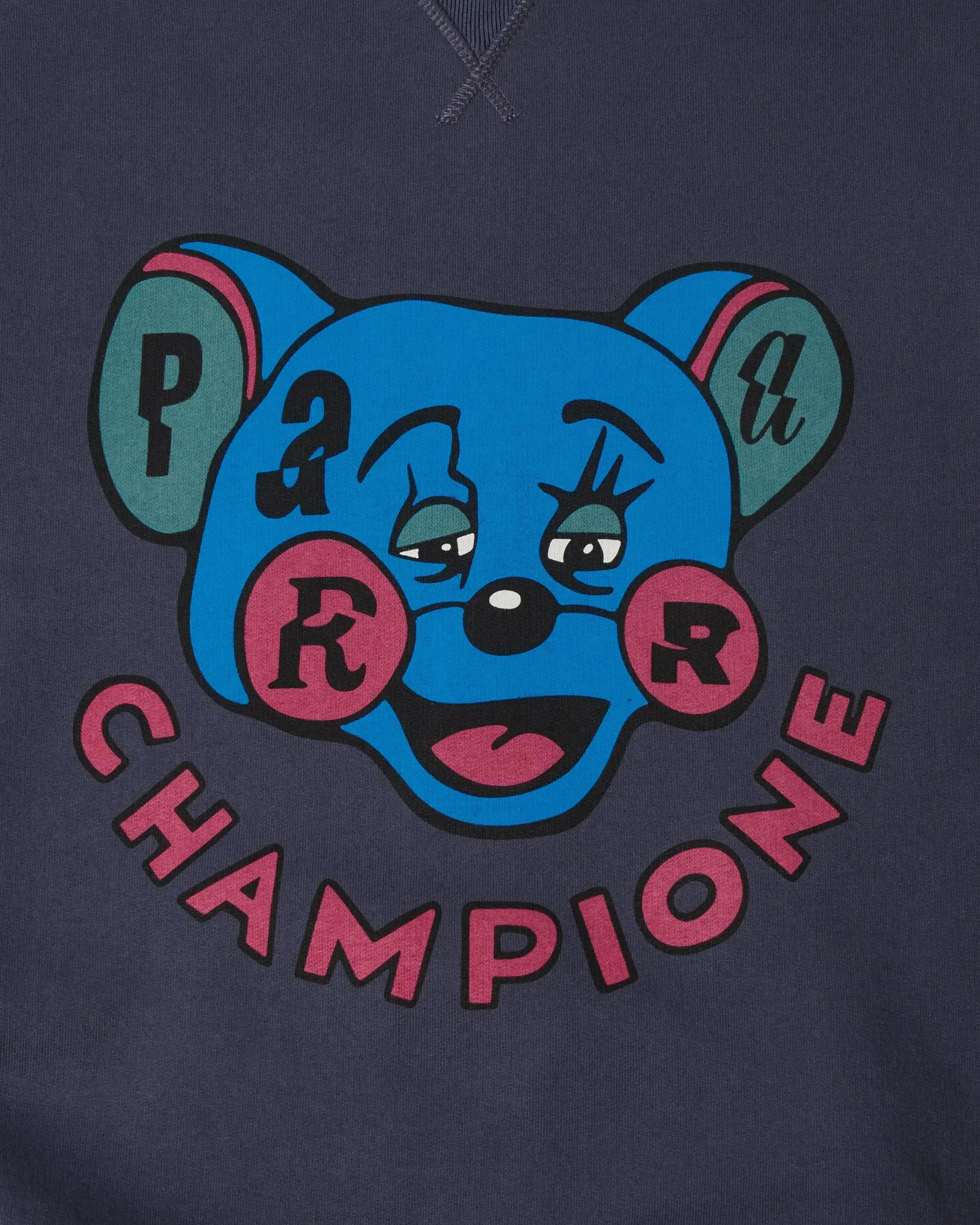 byParra Tired Champione Crew Neck Sweatshirt (Navy Blue) sold by Patta product image thumbnail 3