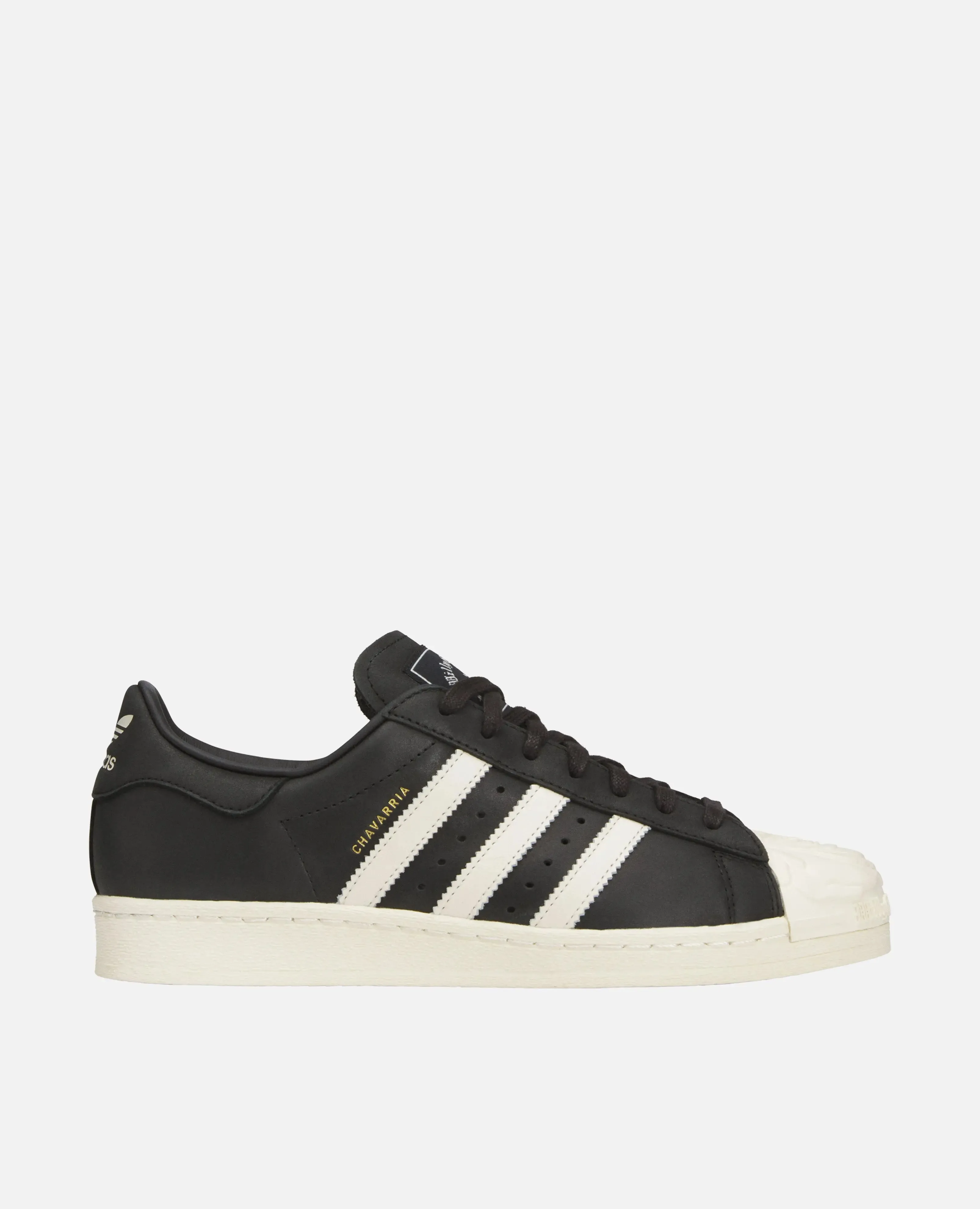 Adidas x Willy Chavarria Superstar (CBlack/OWhite/Goldmt) sold by Patta