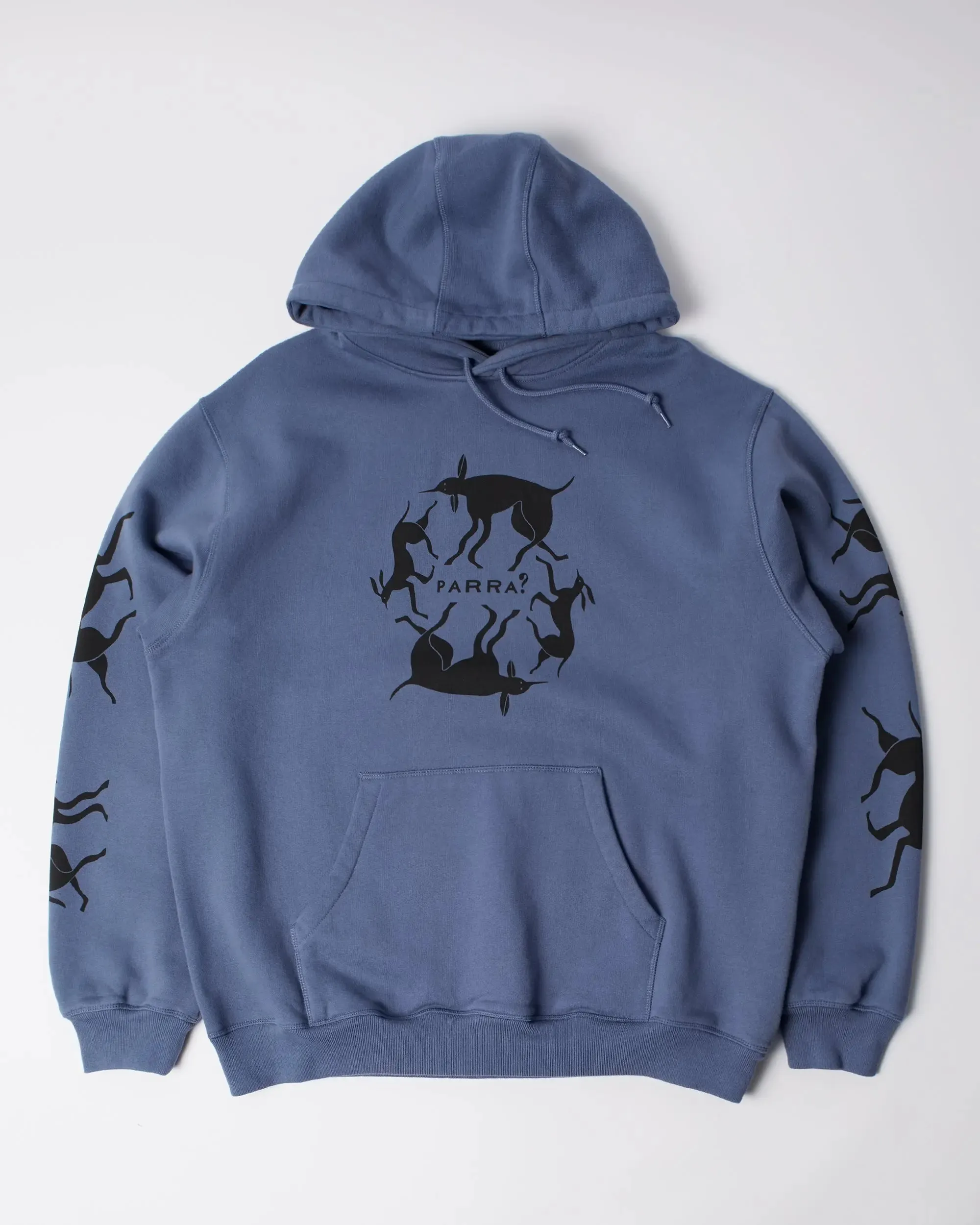 byParra Non Grand Cafe Hooded Sweatshirt (Blue) sold by Patta