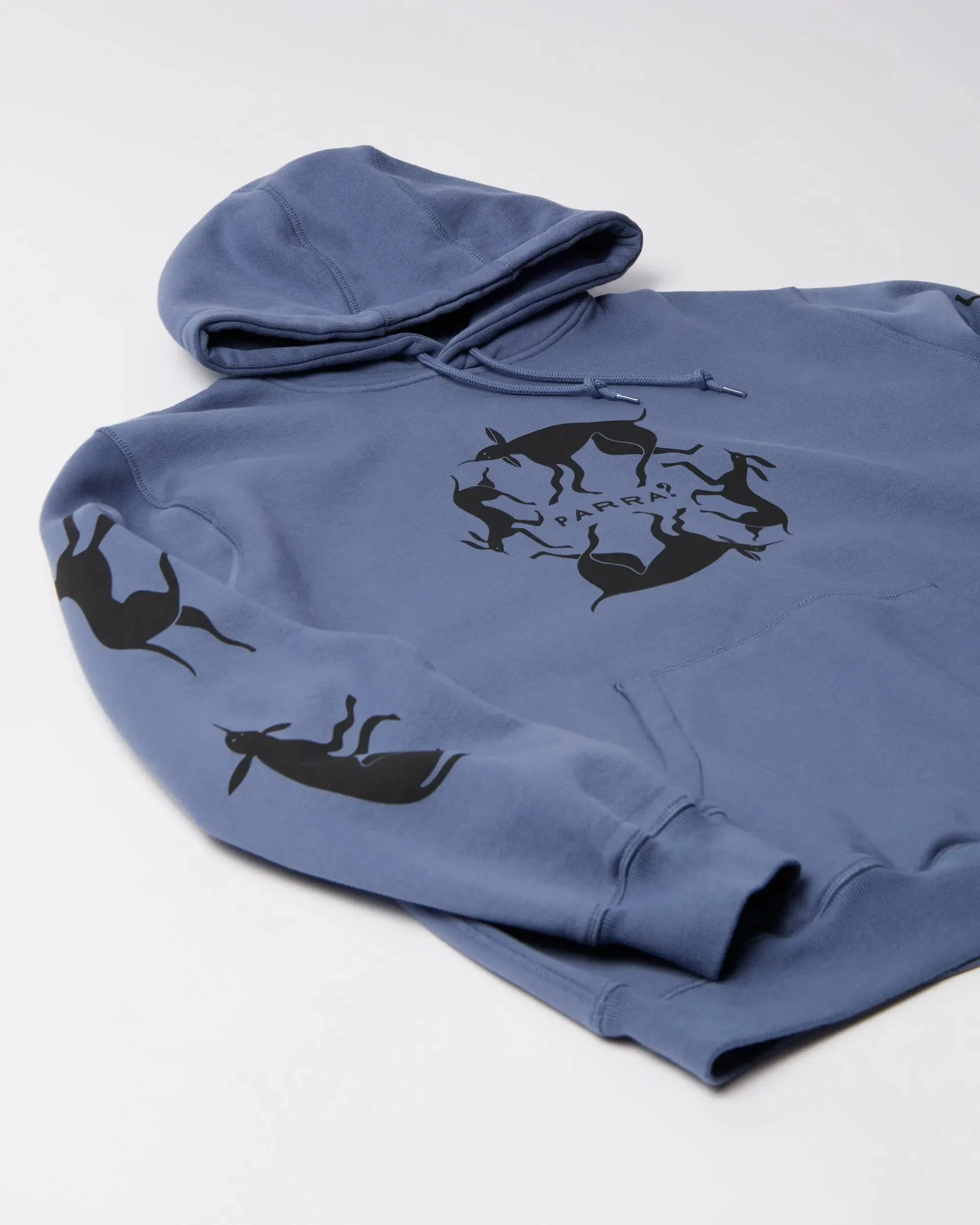 byParra Non Grand Cafe Hooded Sweatshirt (Blue) sold by Patta product image thumbnail 5