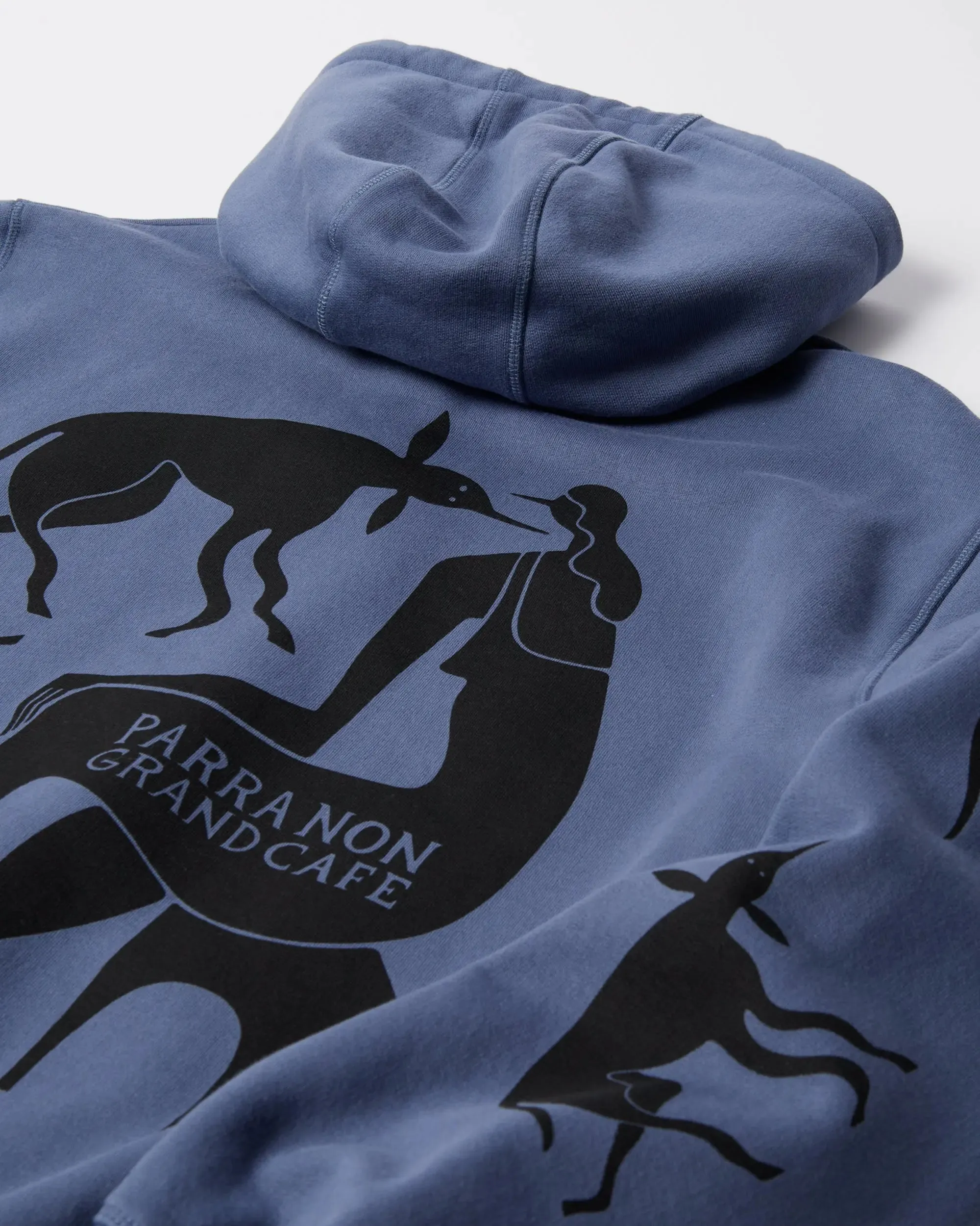 byParra Non Grand Cafe Hooded Sweatshirt (Blue) sold by Patta product image thumbnail 2