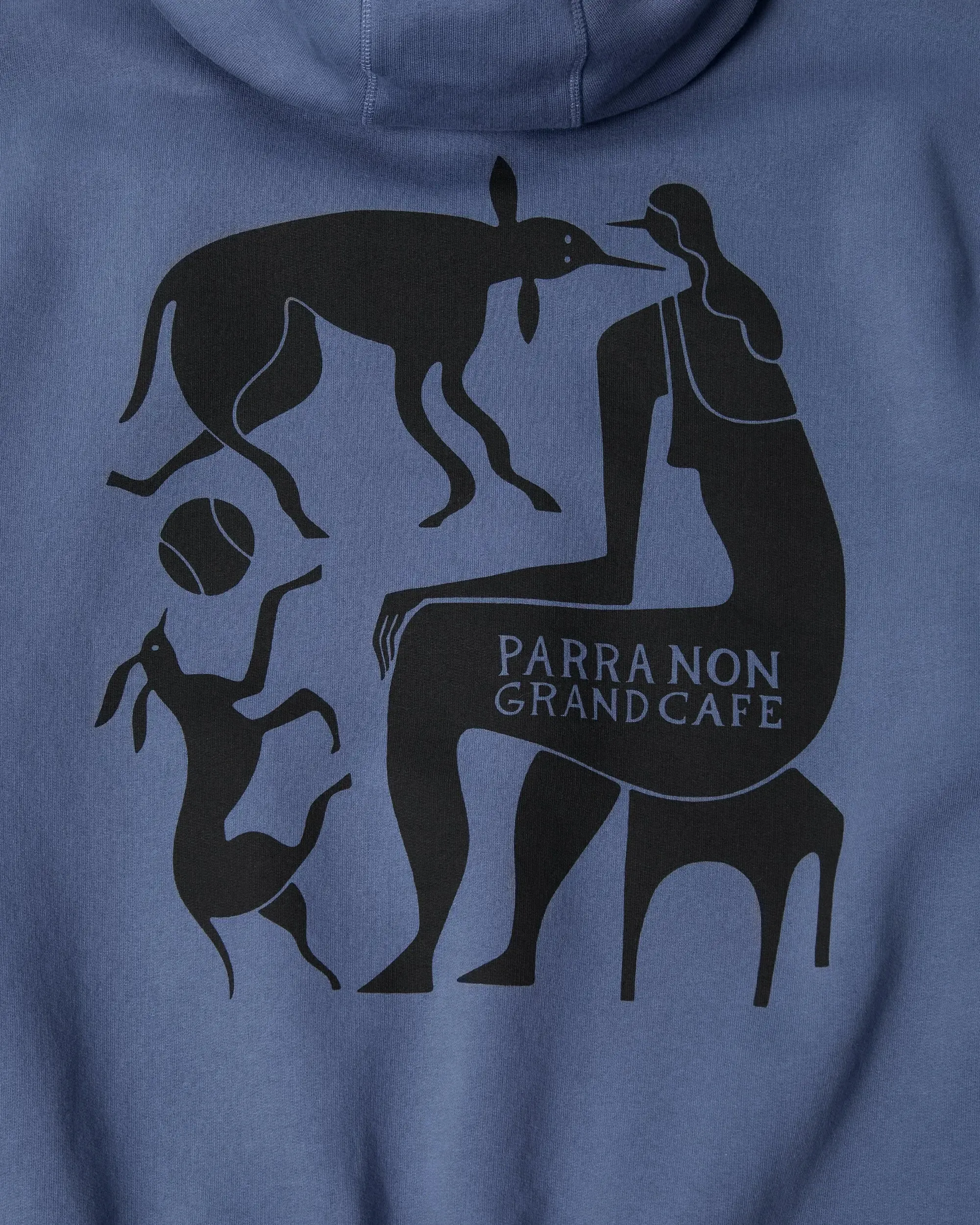 byParra Non Grand Cafe Hooded Sweatshirt (Blue) sold by Patta product image thumbnail 3