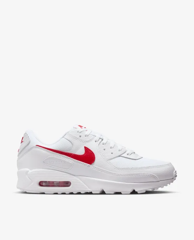 Nike Air Max 90 (WHITE/UNIVERSITY RED-WHITE) made by Nike