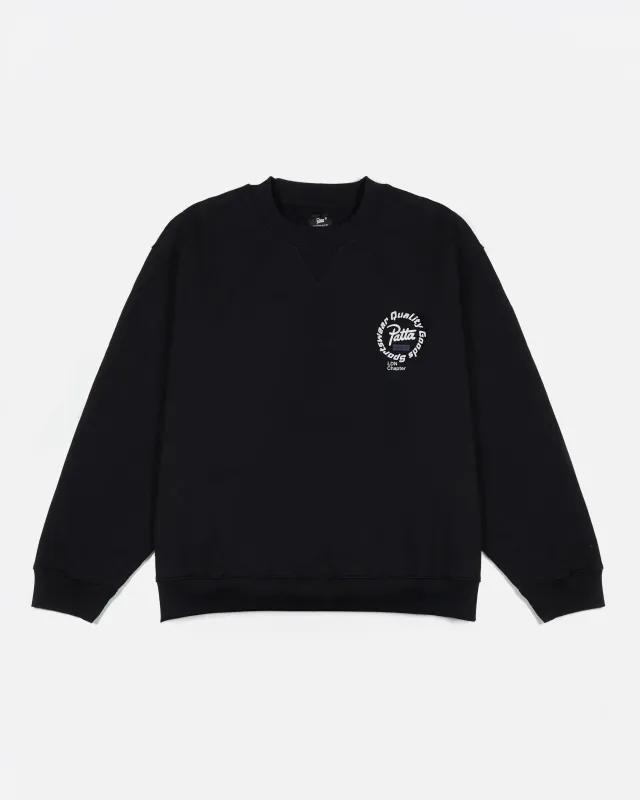 Patta London Chapter Crewneck Sweater (Black) made by Patta