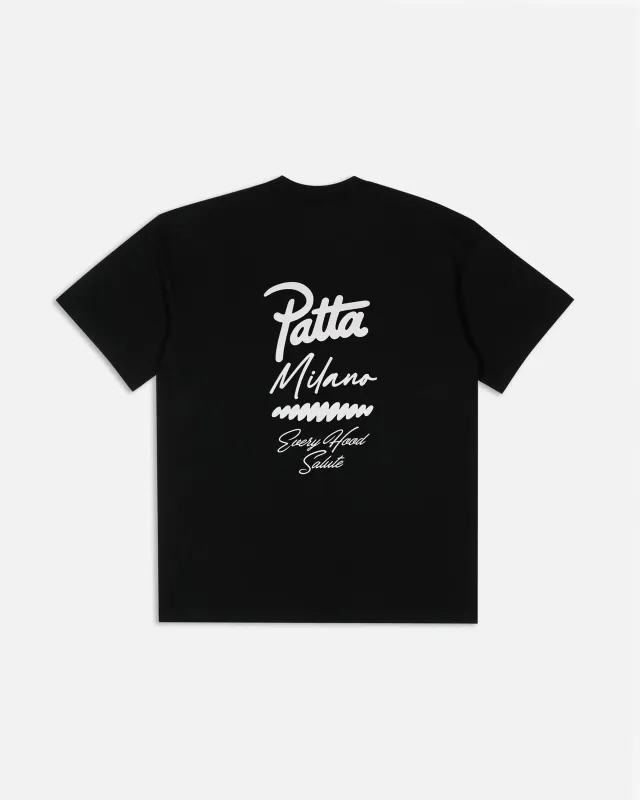 Patta Milano Chapter T-Shirt (Black) made by Patta