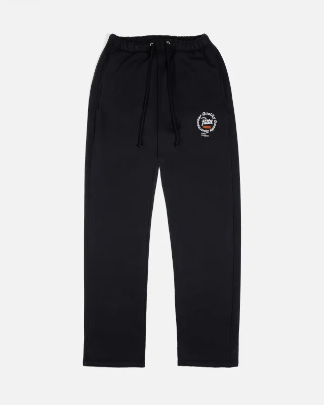 Patta Amsterdam Chapter Straight Leg Jogging Pants (Black) made by Patta