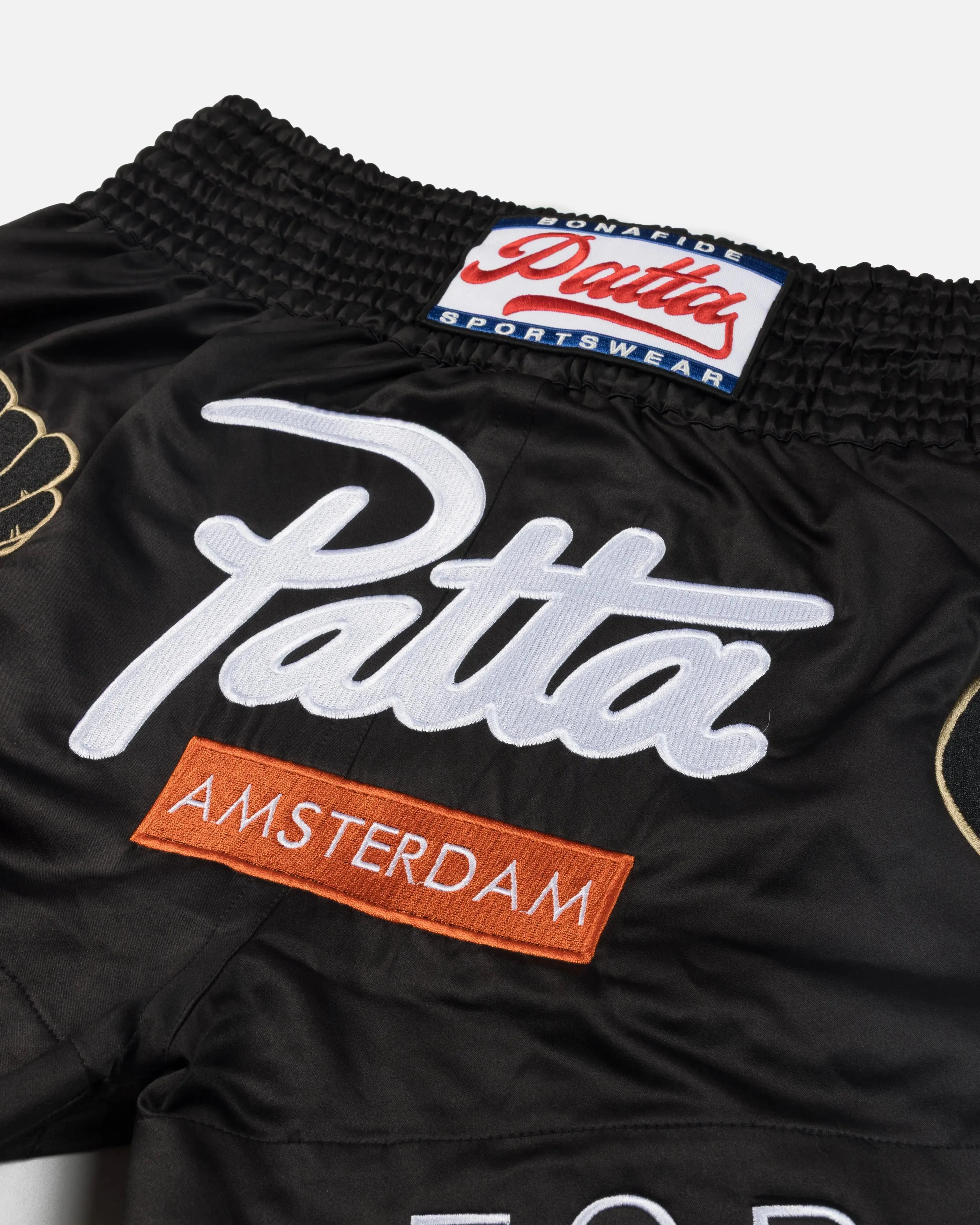 Patta Amsterdam Chapter Muay Thai Shorts (Black) sold by Patta product image thumbnail 4