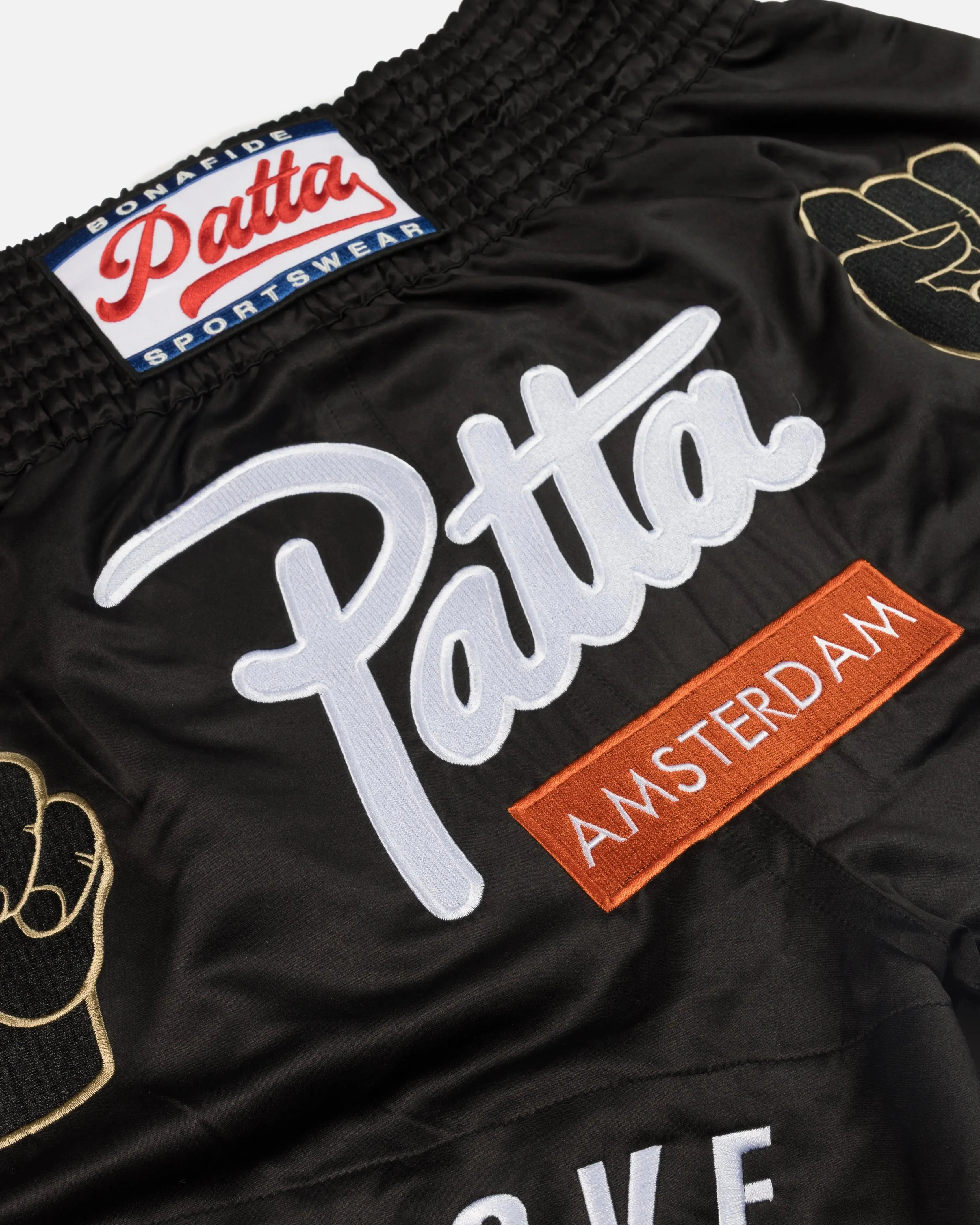 Patta Amsterdam Chapter Muay Thai Shorts (Black) sold by Patta product image thumbnail 2