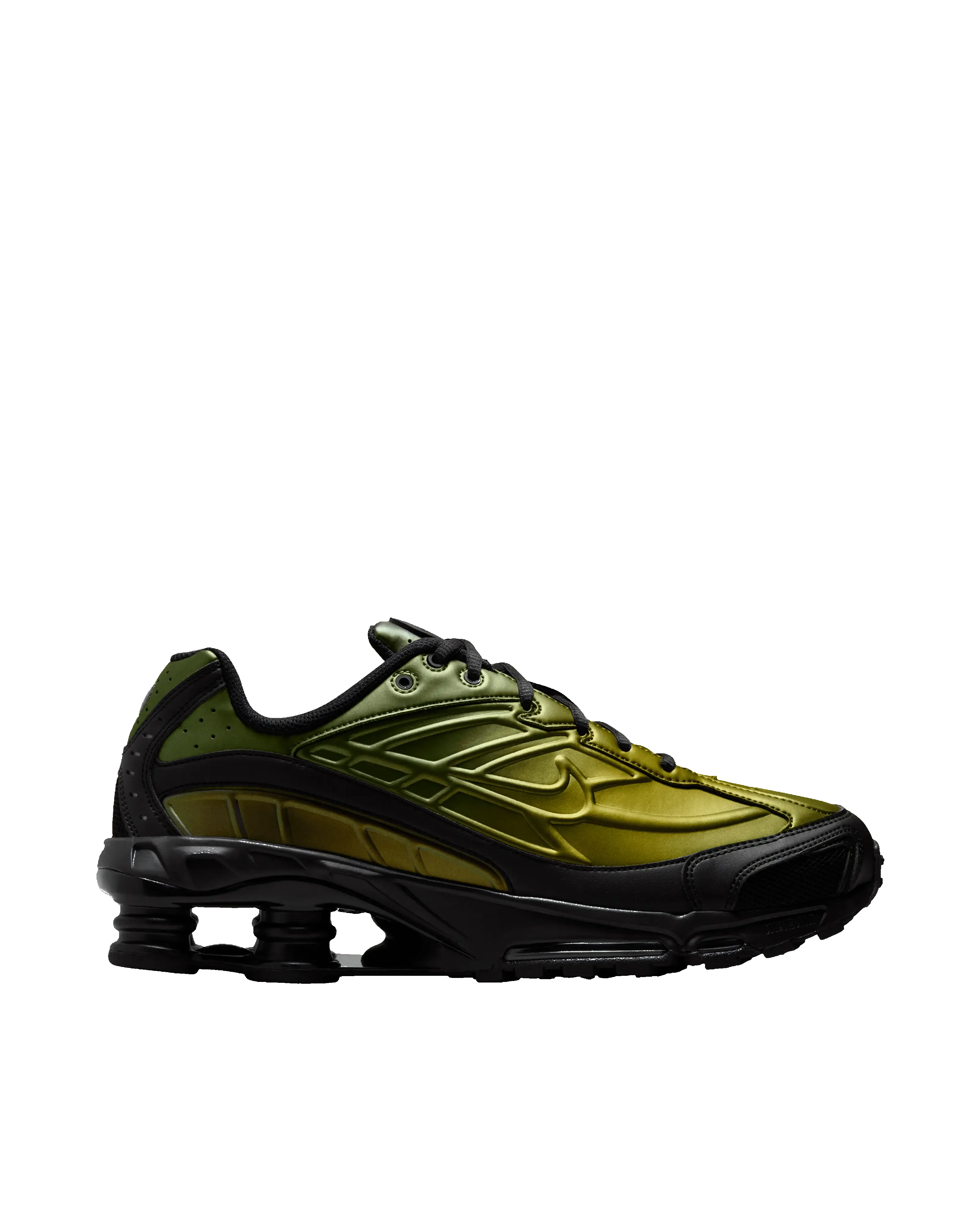 Nike Shox Ride 2 (Black/Black-Olive Flank-MTLC Silver) sold by Patta