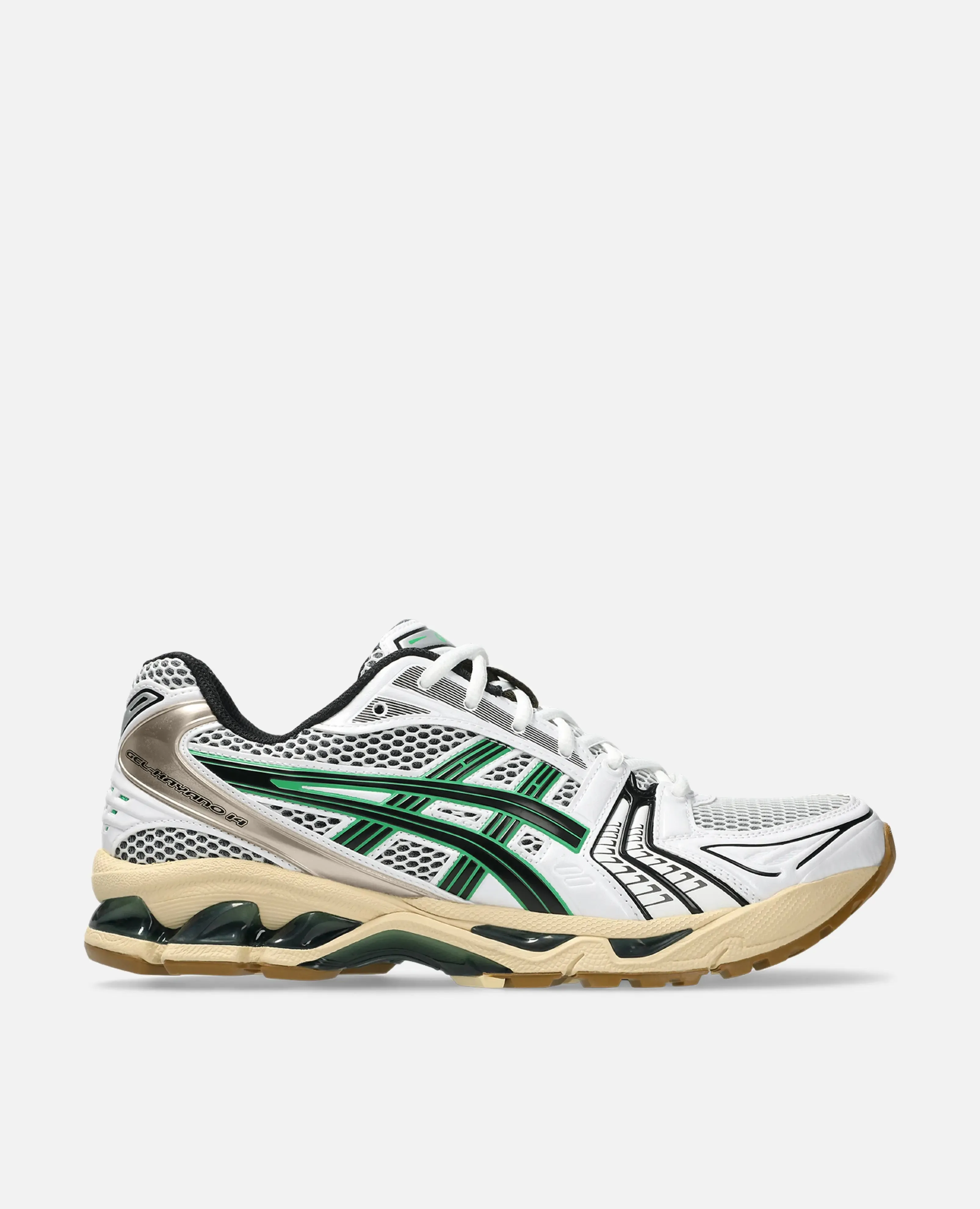 Asics GEL-KAYANO 14 (WHITE/HINOKI BEIGE) sold by Patta