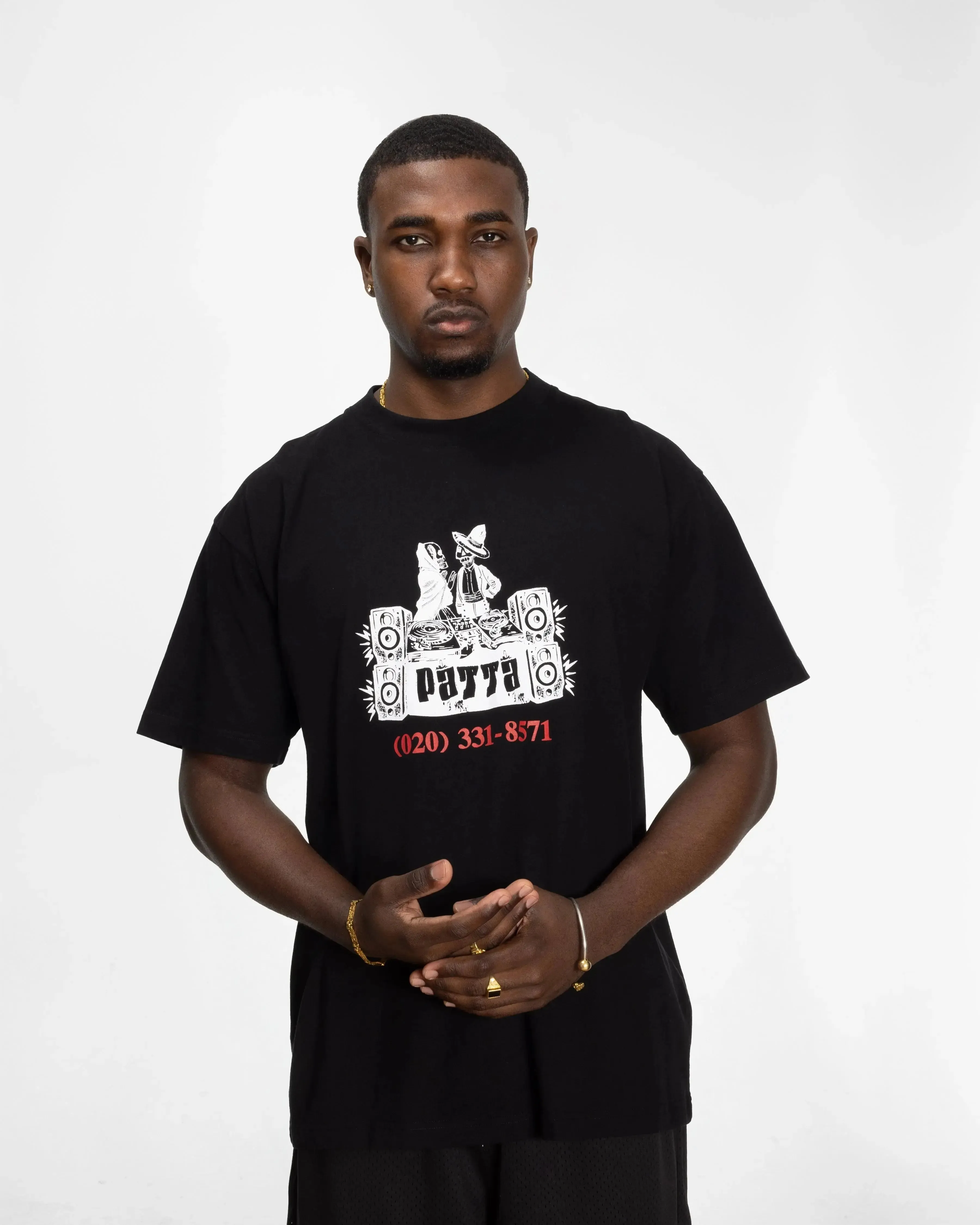 Patta DJ Skully T-Shirt Black (EA) sold by Patta product image thumbnail 3
