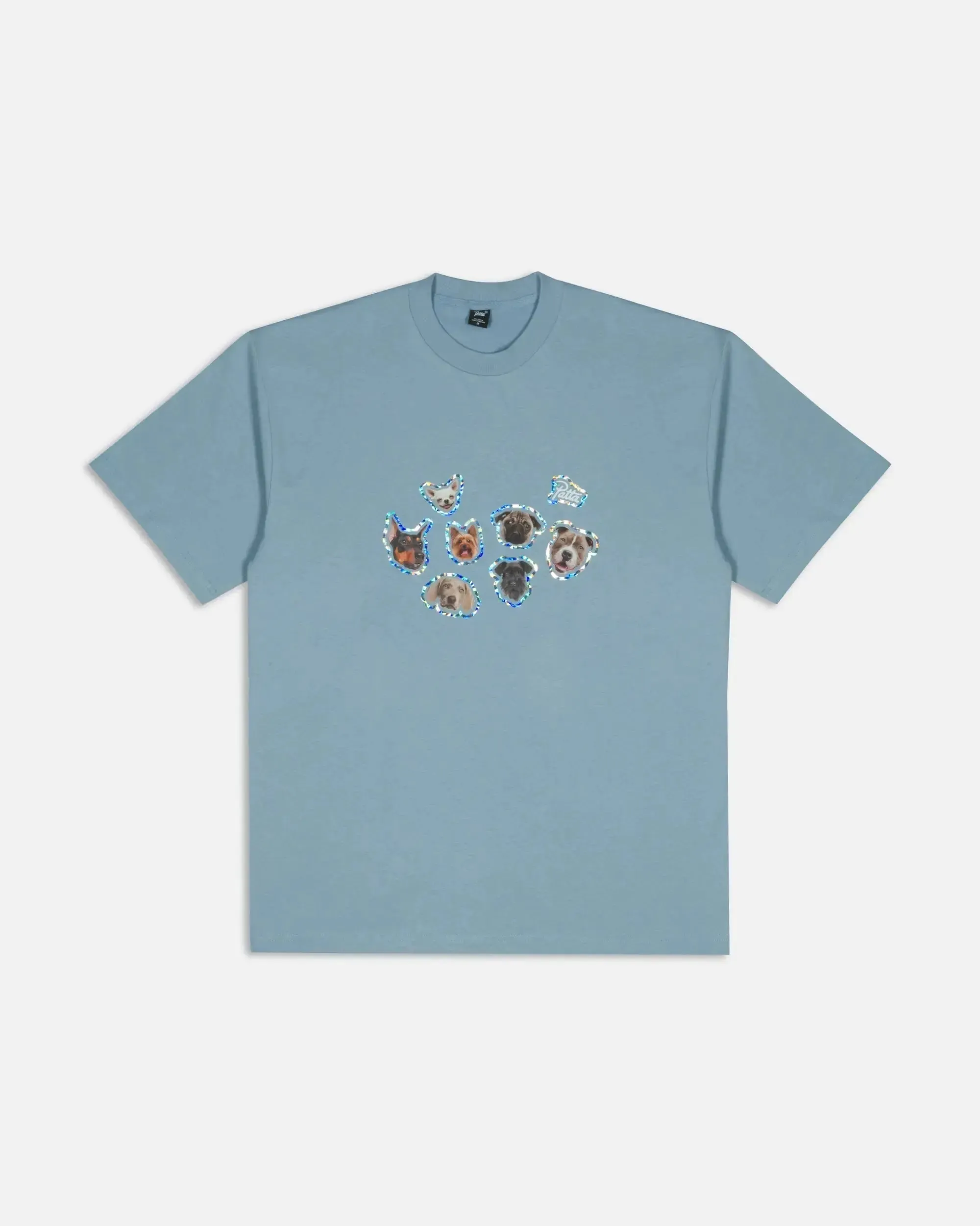 Patta Dogs T-Shirt Dusty Blue (EA) sold by Patta