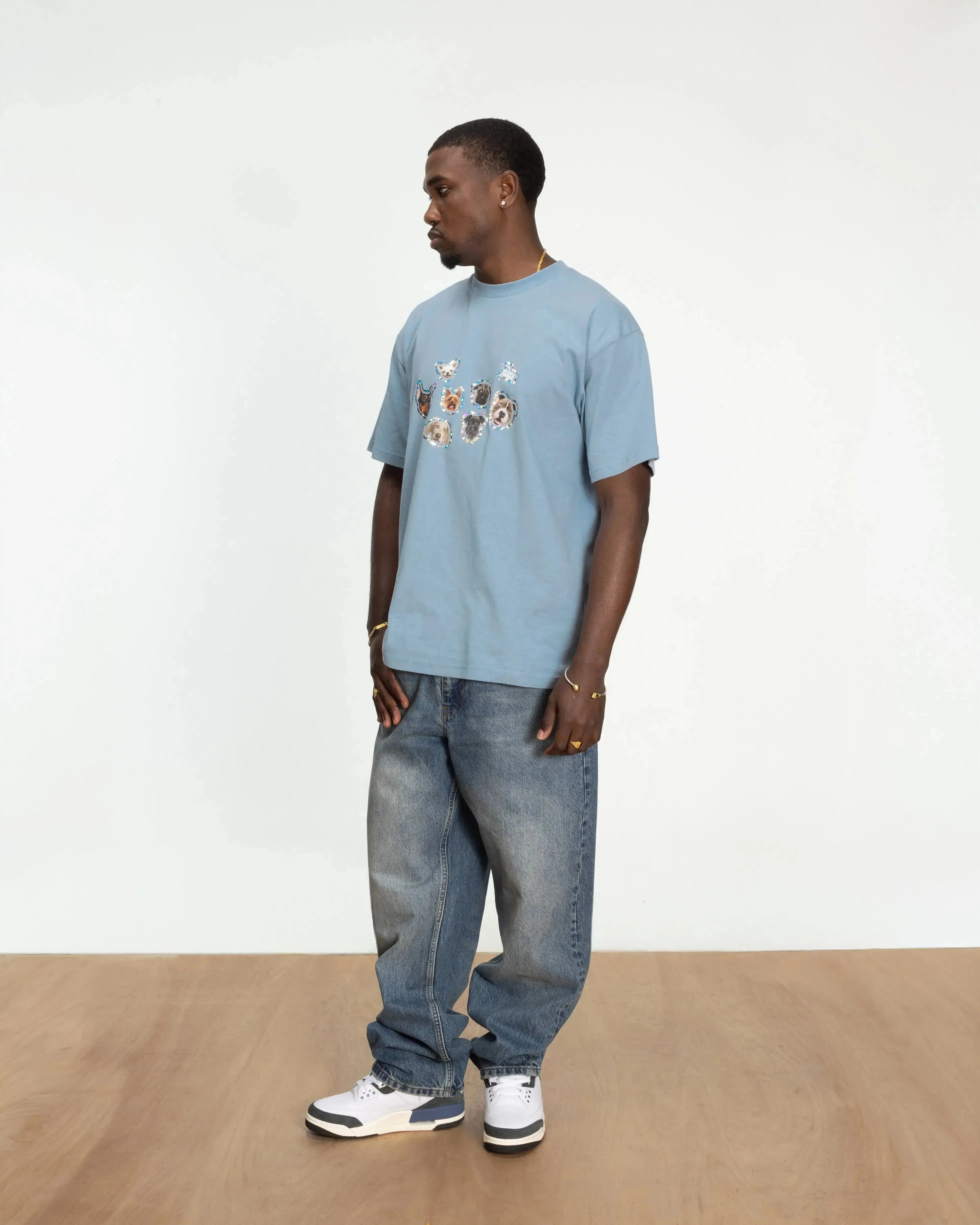 Patta Dogs T-Shirt Dusty Blue (EA) sold by Patta product image thumbnail 3