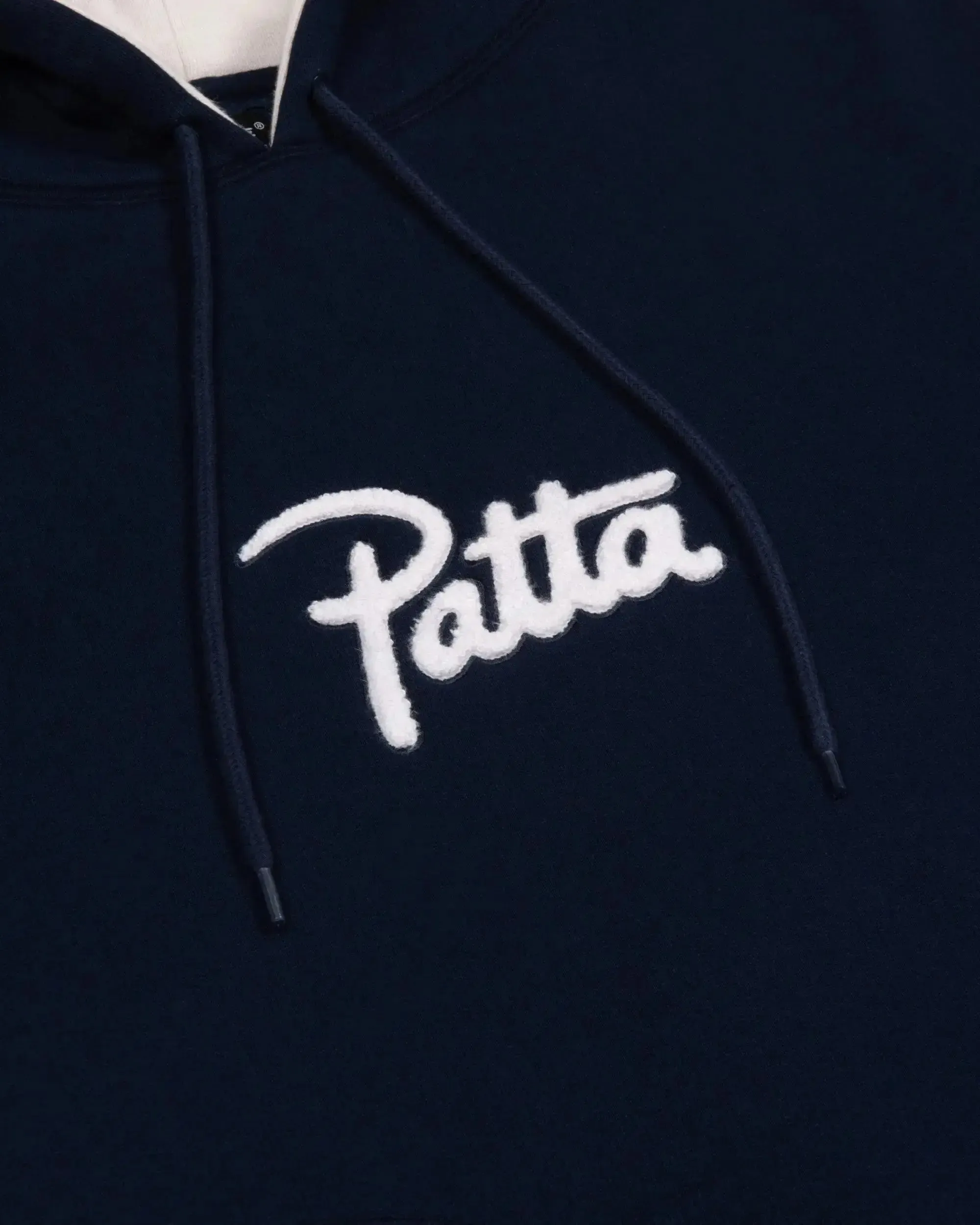 Patta Chenille Logo Hooded Sweater Black Iris (EA) sold by Patta product image thumbnail 5