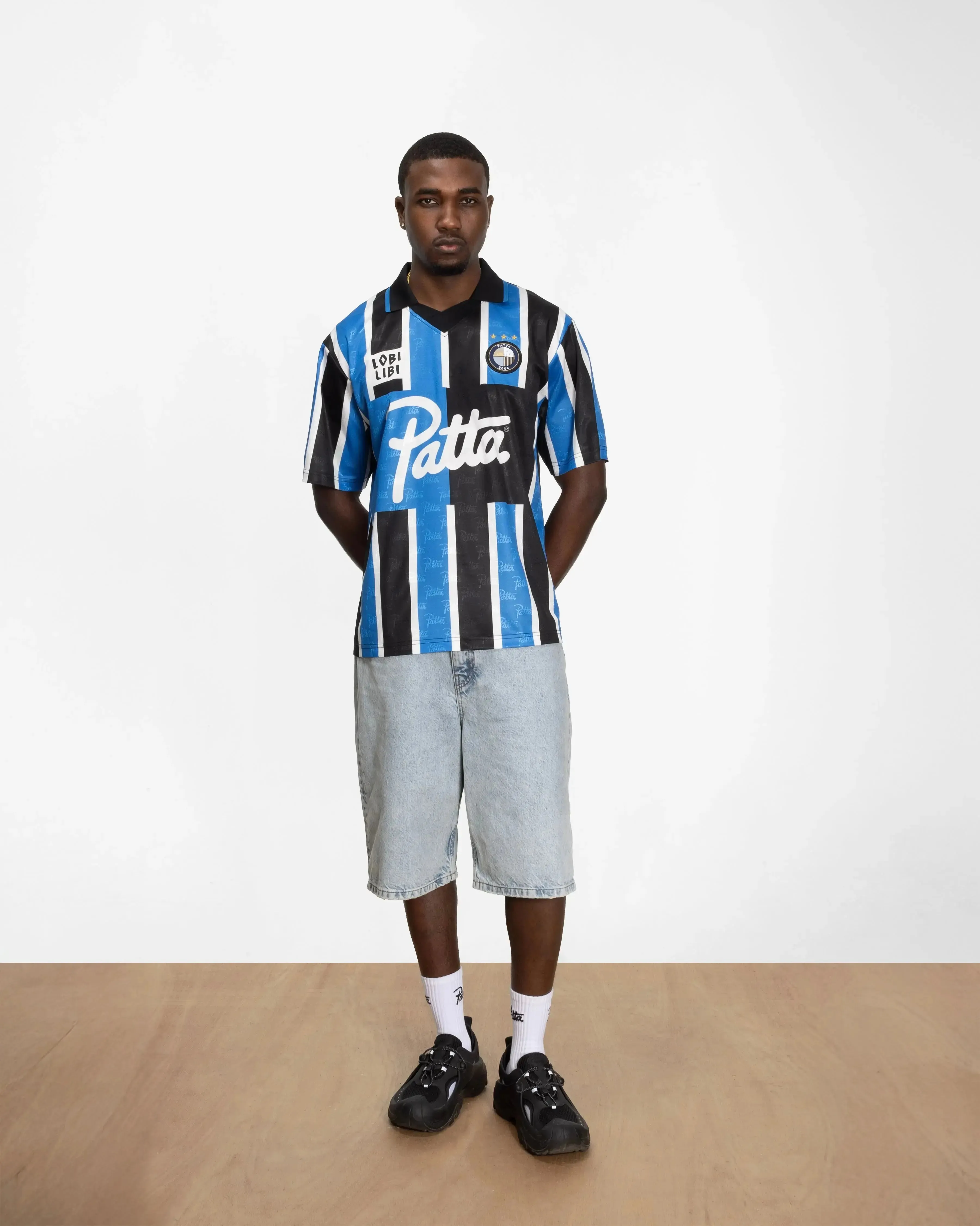 Patta Stripe Football Jersey French Blue (EA) sold by Patta product image thumbnail 3