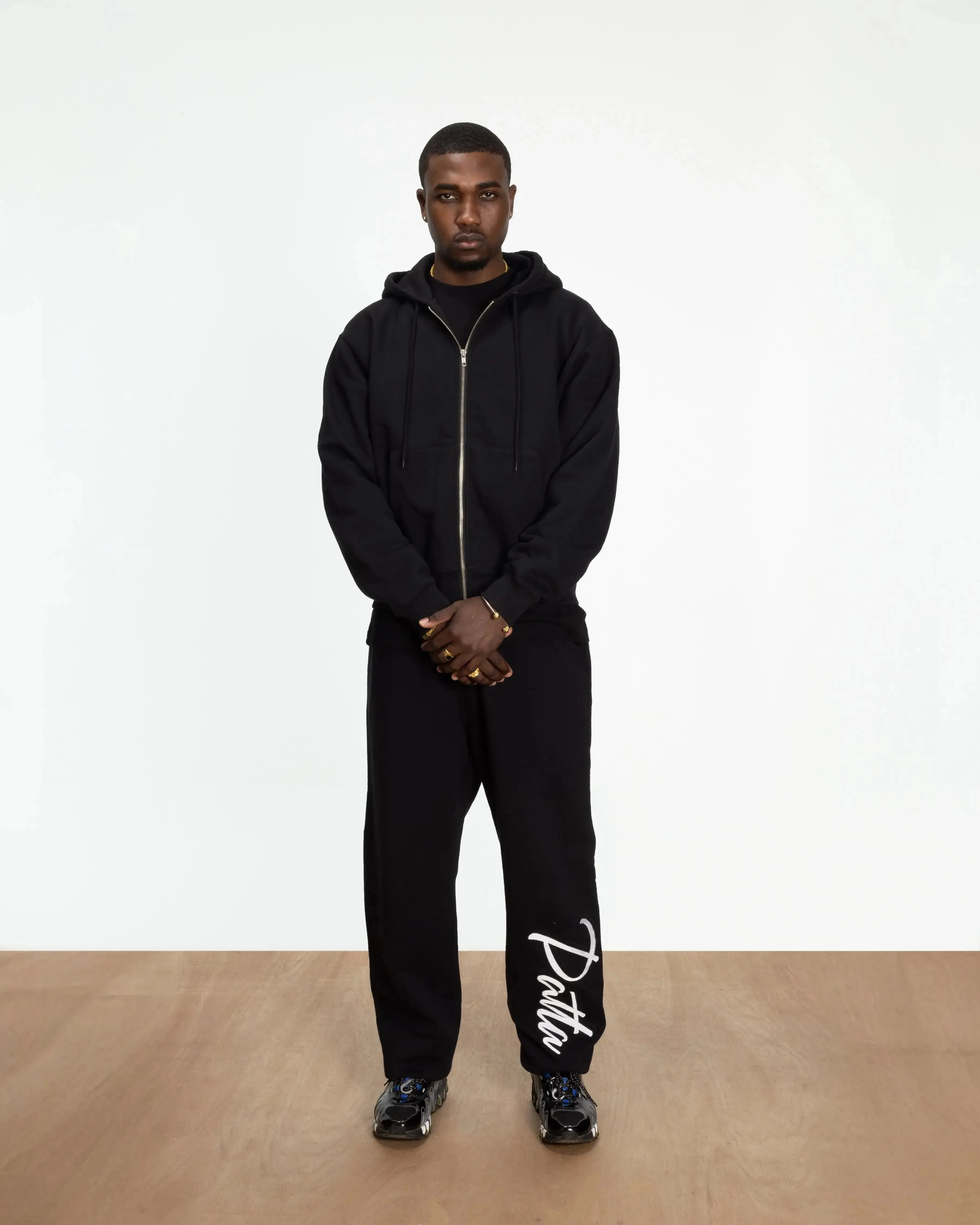 Patta Embro Classic Zip Up Hooded Sweater Black (EA) sold by Patta product image thumbnail 5