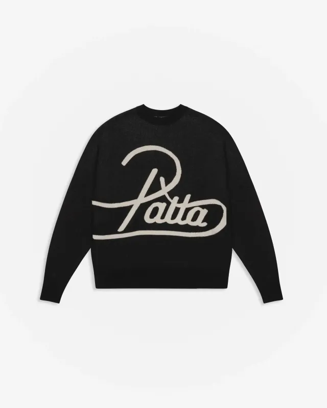 Patta Hearted Jumper Black (EA) made by Patta