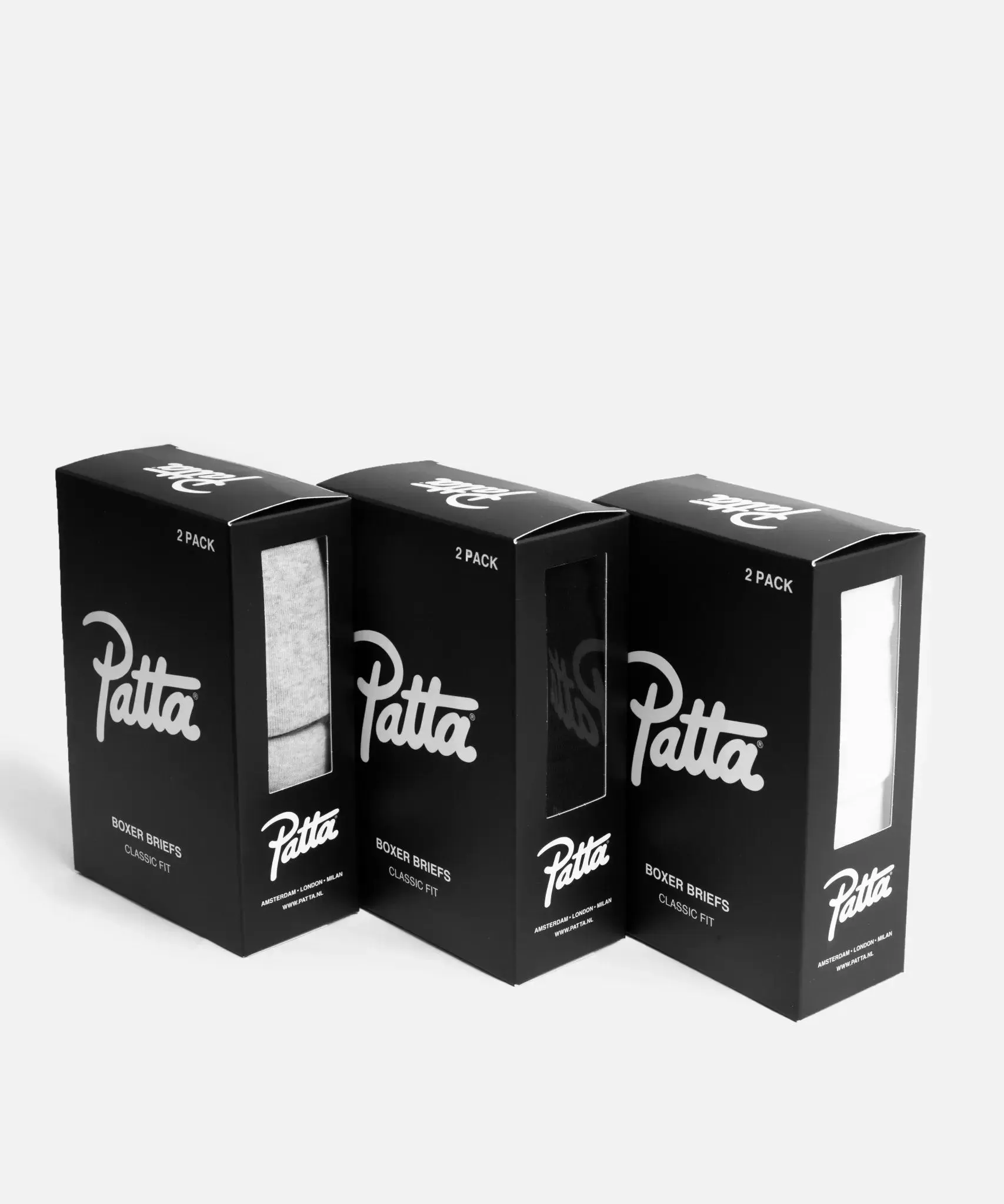 Patta Underwear Boxer Briefs 2-Pack (Melange Grey) sold by Patta product image thumbnail 3