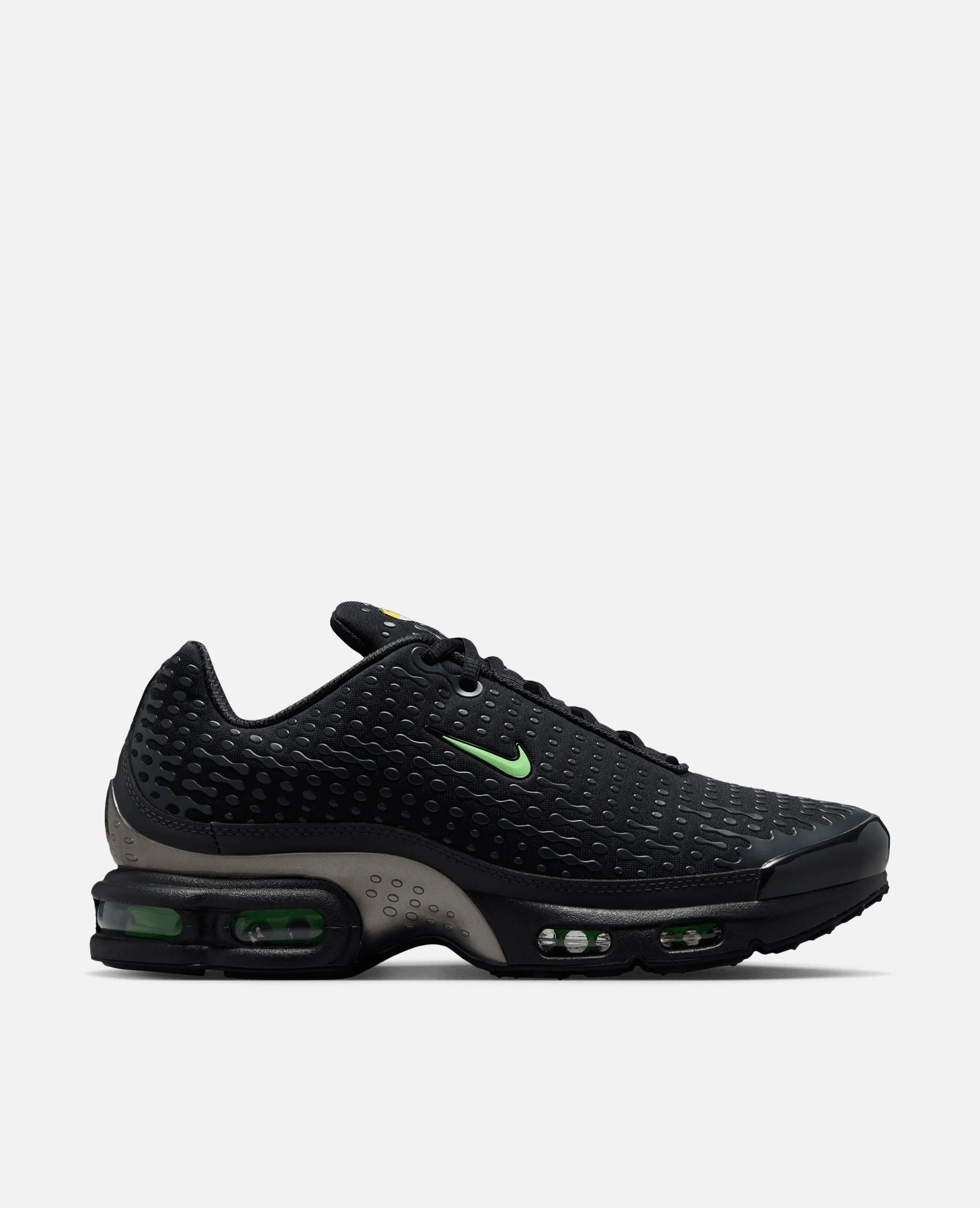 Nike Air Max Plus VII (Black/Illusion Green-Dark Smoke Grey-Metallic Pewter) sold by Patta