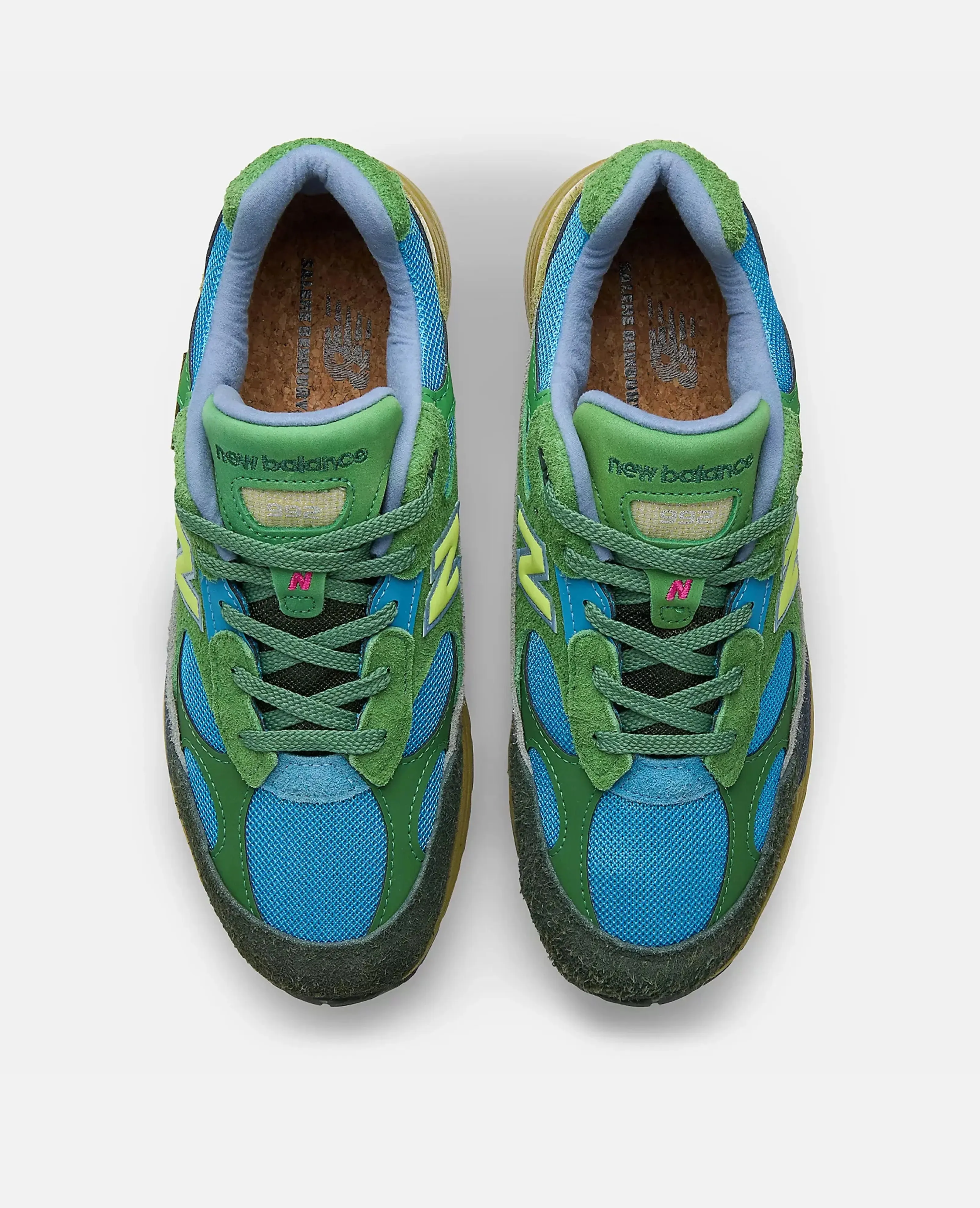 Salehe Bembury x New Balance 992 Made in USA ''Online Lime'' sold by Patta product image thumbnail 3
