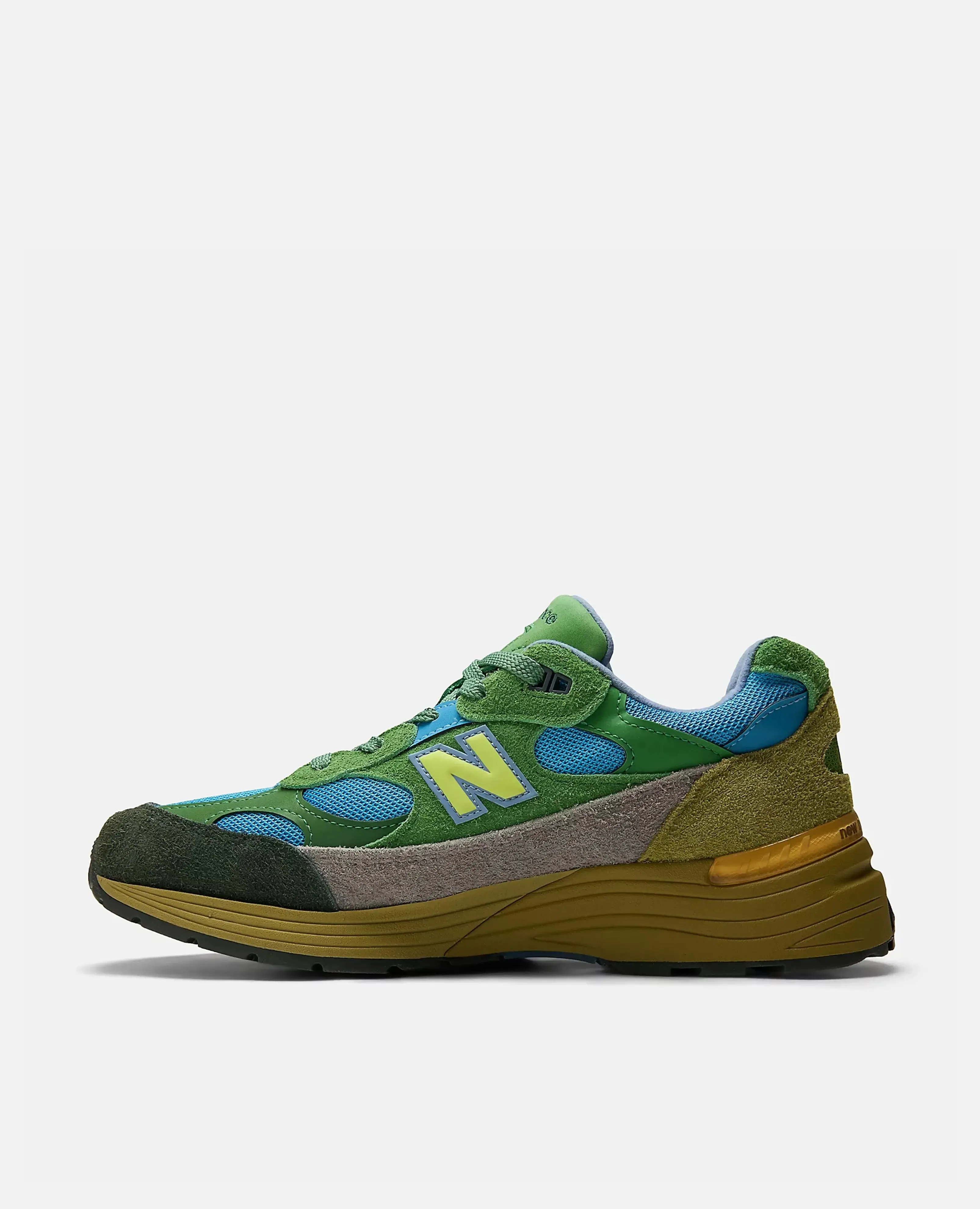 Salehe Bembury x New Balance 992 Made in USA ''Online Lime'' sold by Patta product image thumbnail 4
