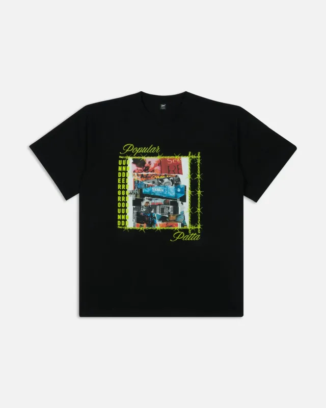 Patta Collage T-Shirt (Black) made by Patta