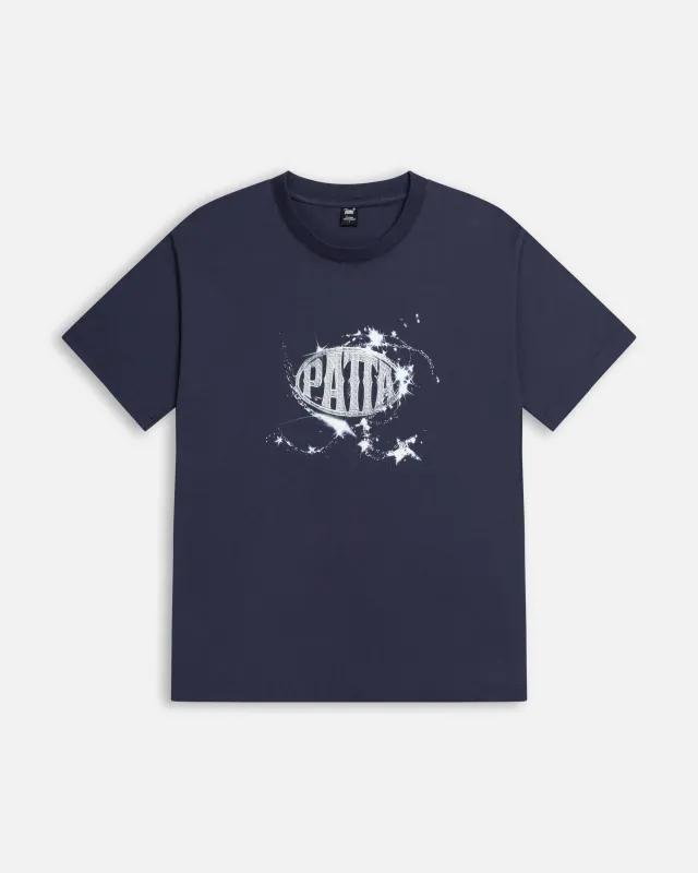 Patta Galaxy T-Shirt (Black Iris) made by Patta