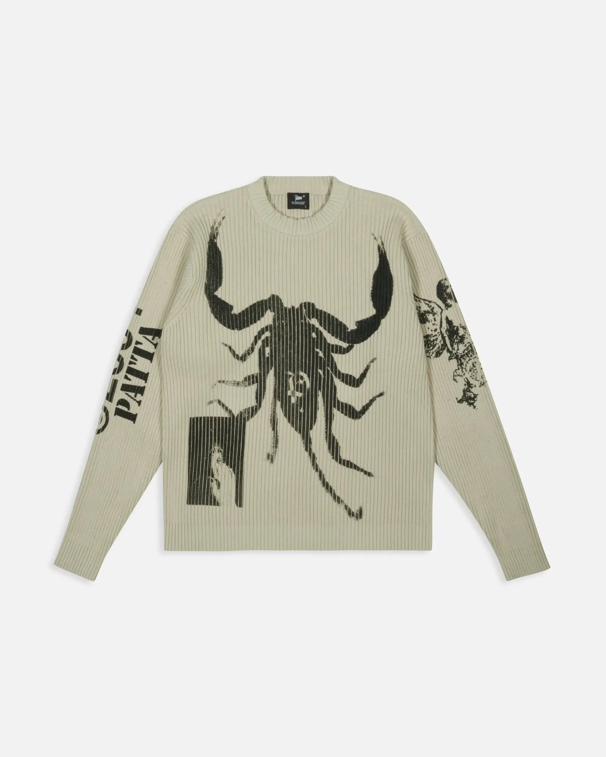 Patta Scorpio Knitted Jumper (Plaza Taupe) sold by Patta