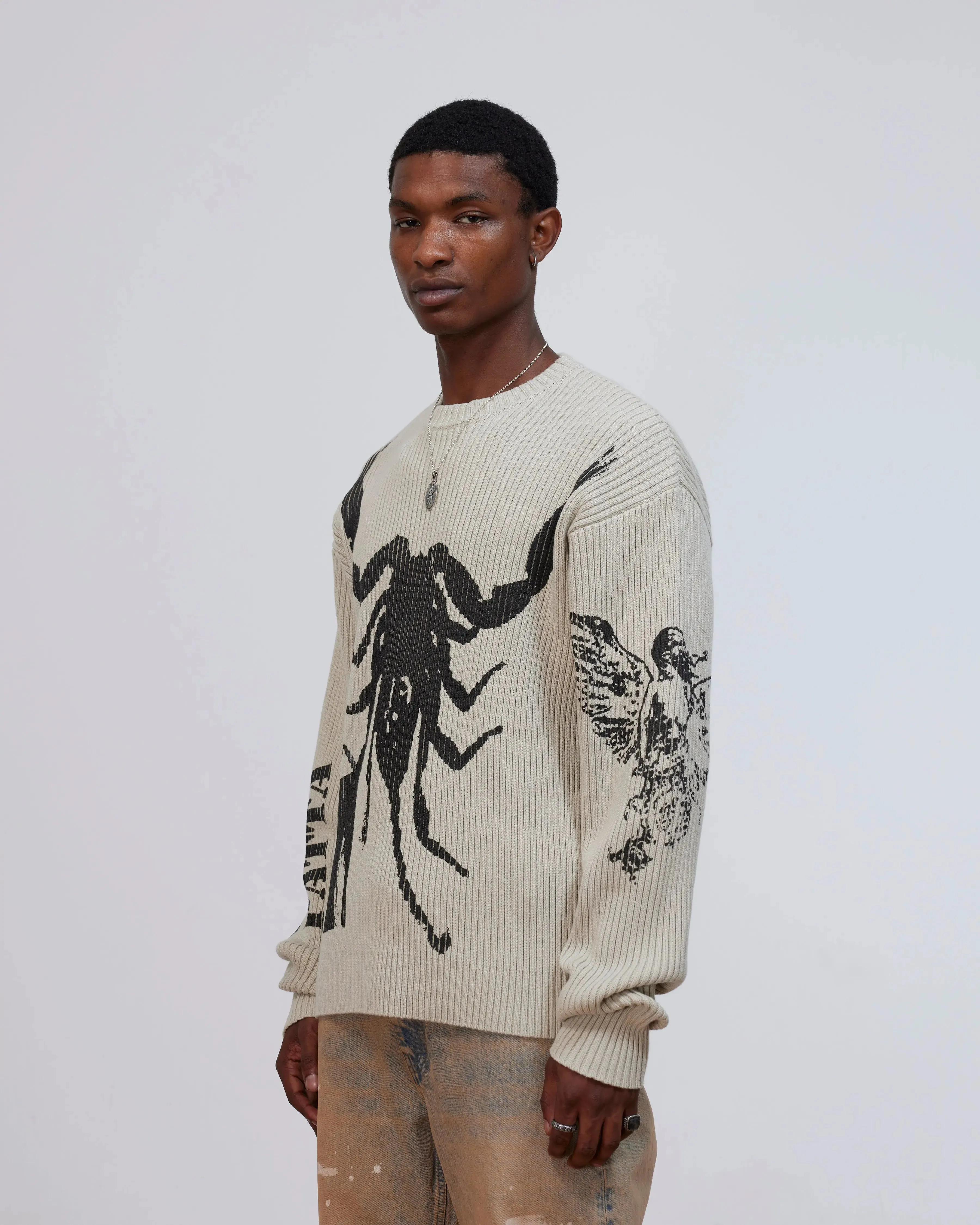 Patta Scorpio Knitted Jumper (Plaza Taupe) sold by Patta product image thumbnail 3