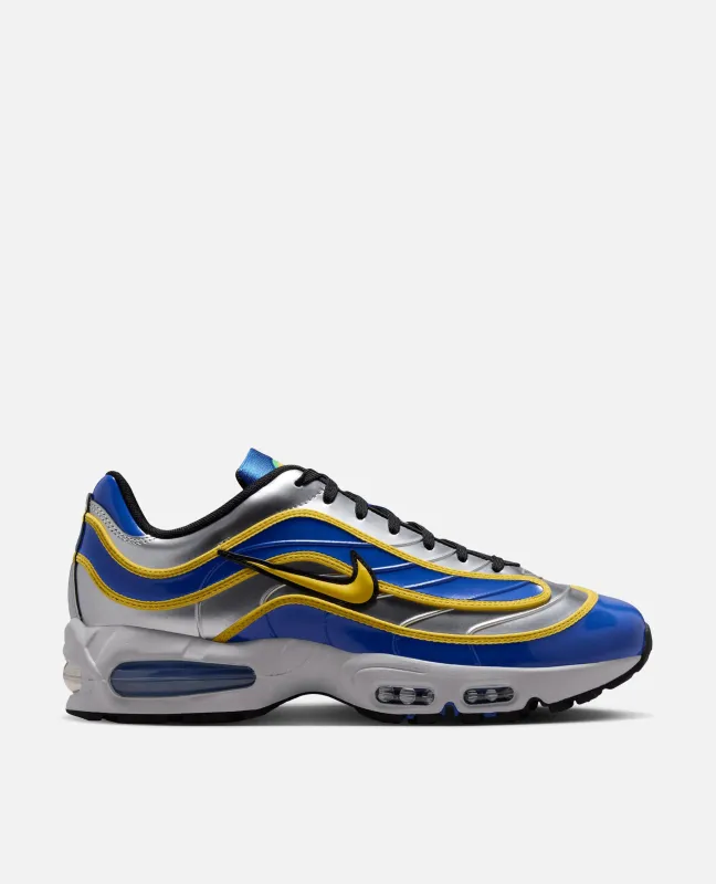 Nike Air Max Joga Bonito R9 (Metallic Silver/Varsity Maize-Varsity Royal-Black) made by Nike