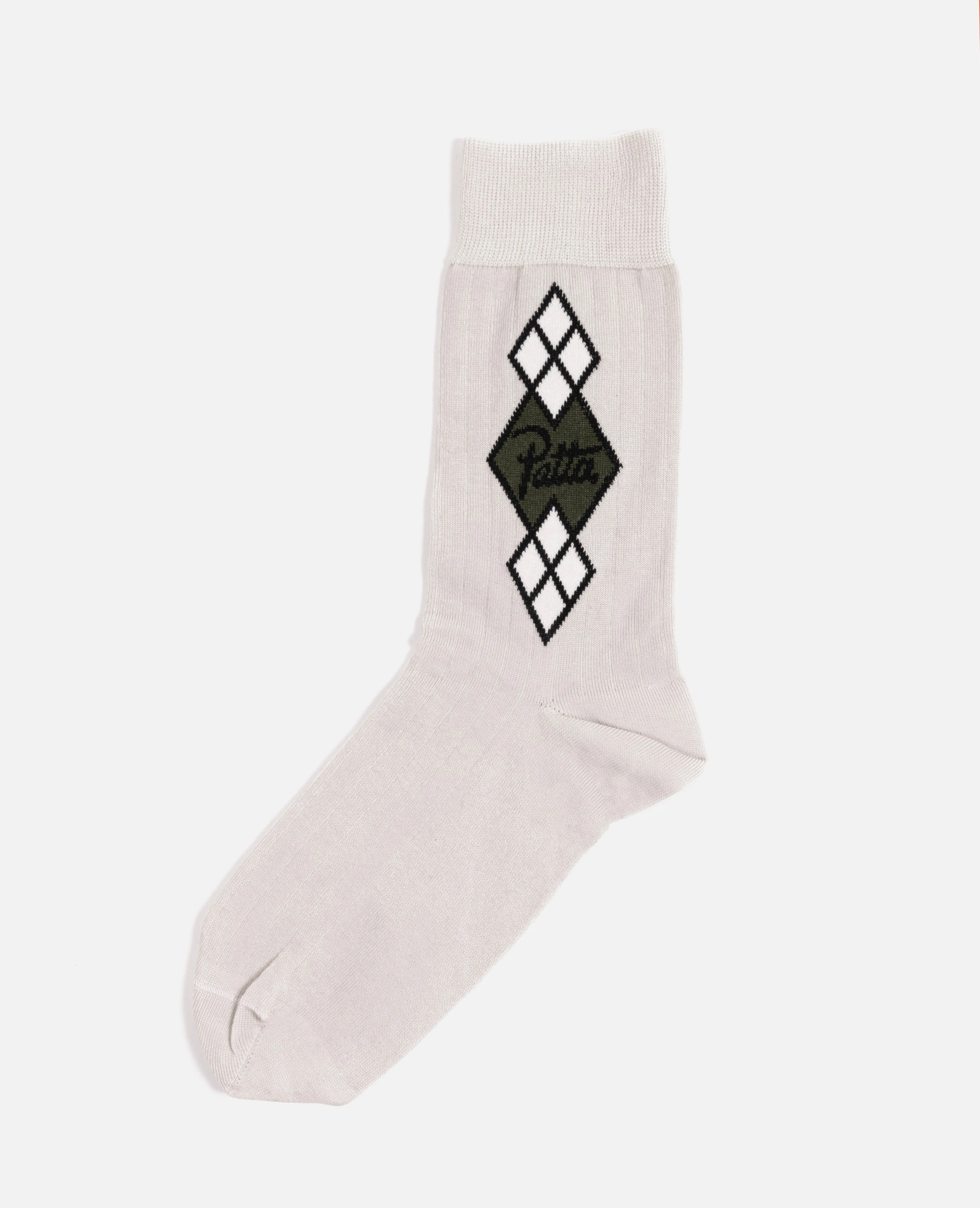 Patta Argyle Dress Socks (Natural) sold by Patta
