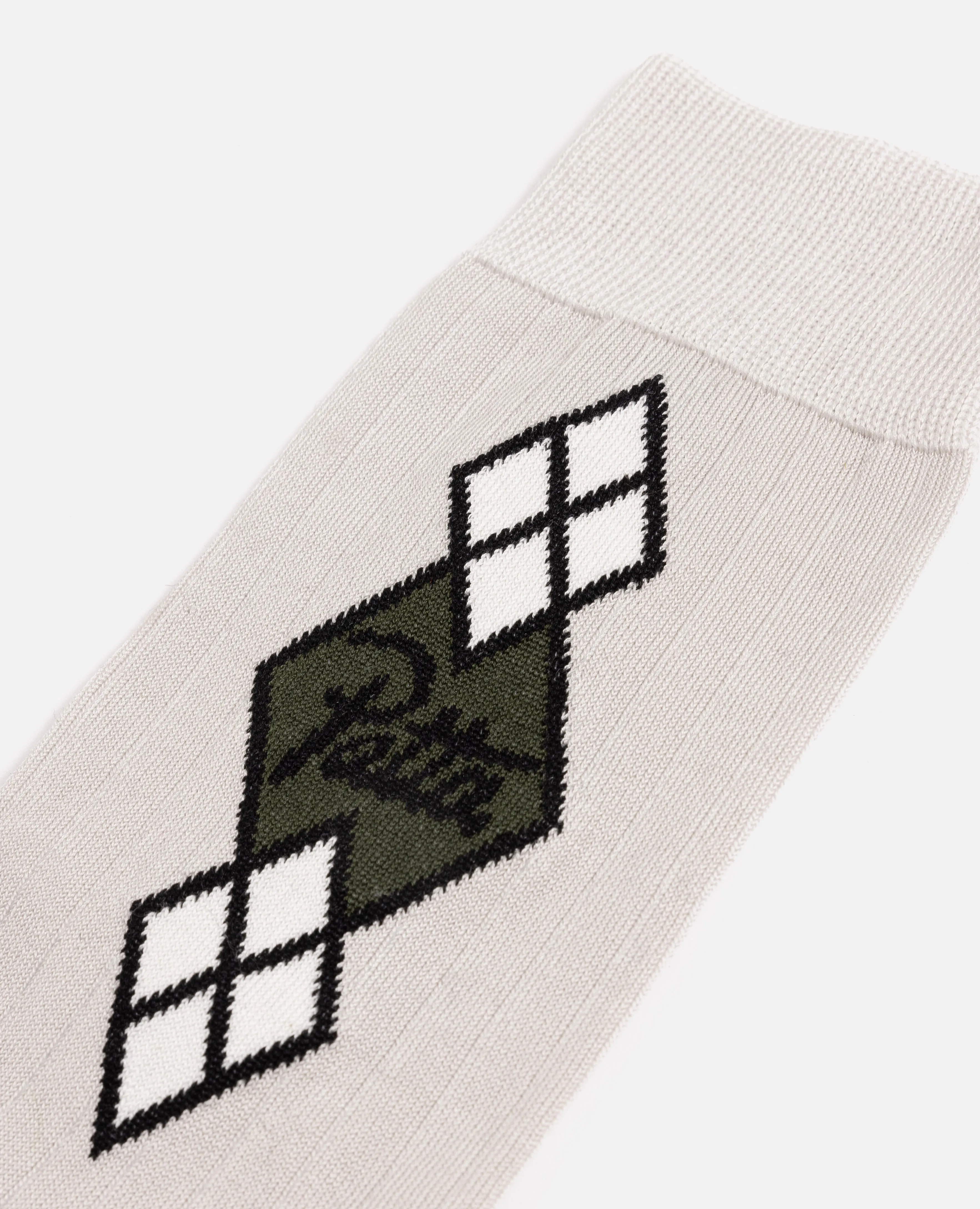 Patta Argyle Dress Socks (Natural) sold by Patta product image thumbnail 2