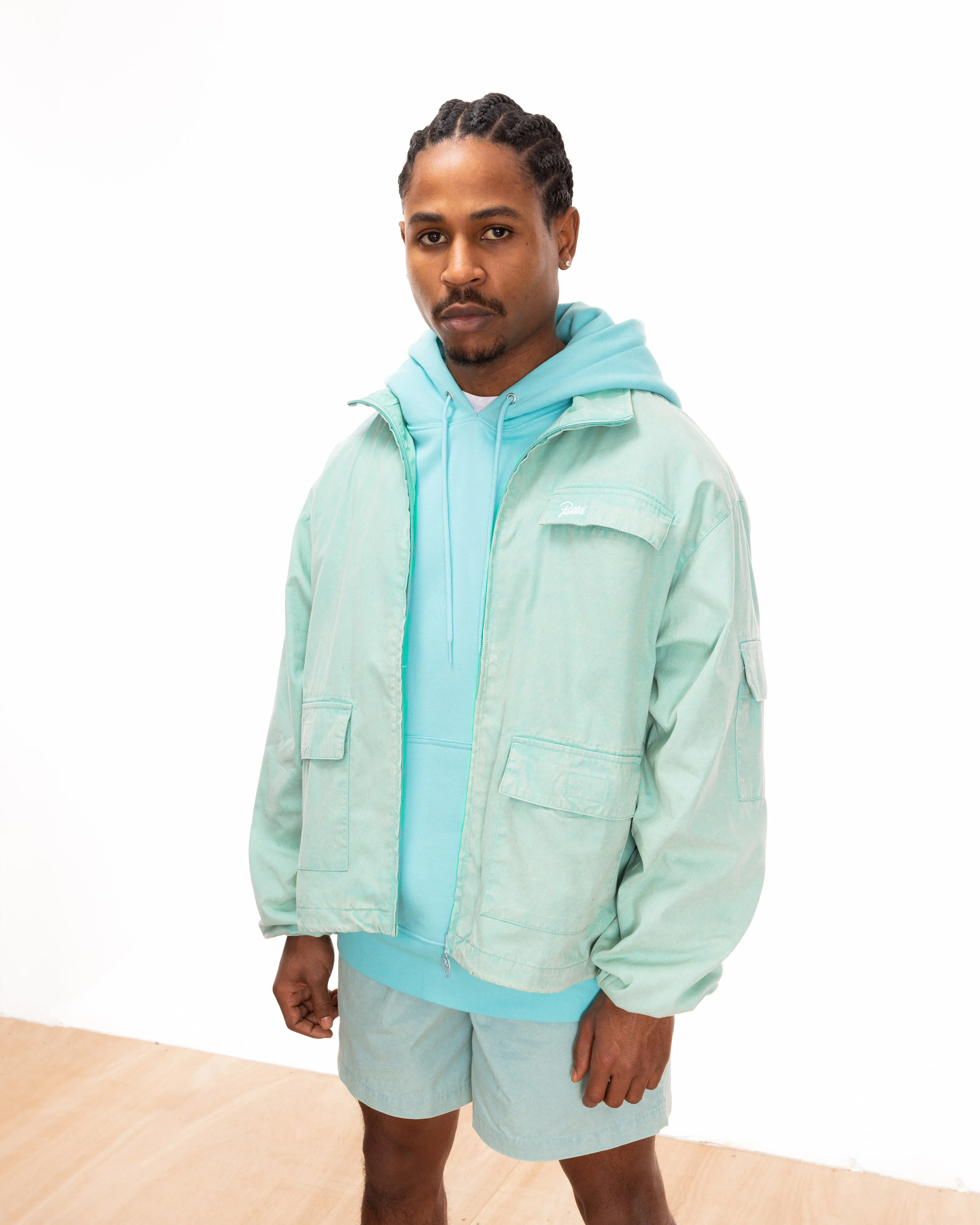 Patta Acid Washed Track Jacket (Blue Radiance) sold by Patta product image thumbnail 2