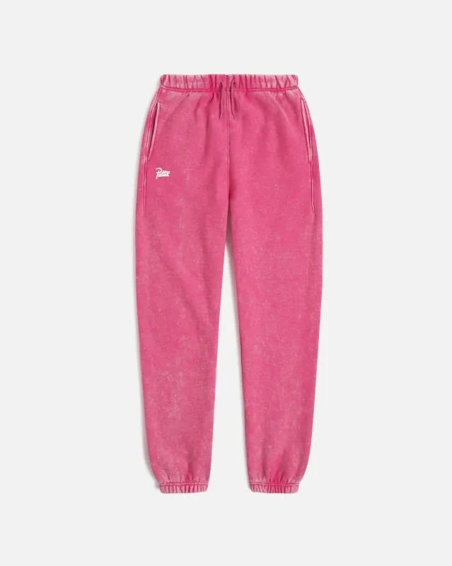 Patta Classic Washed Jogging Pants (Fuchsia Red) sold by Patta