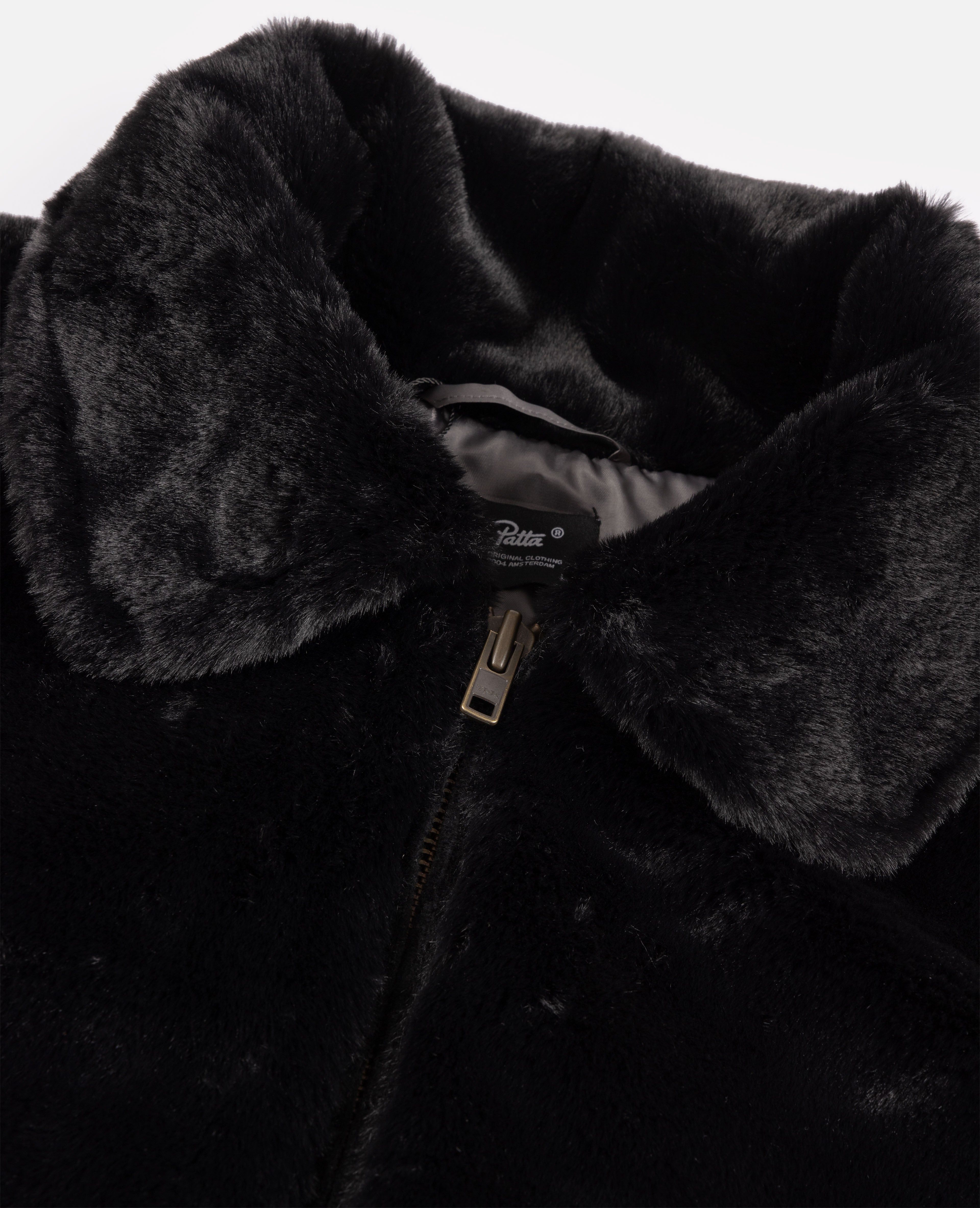 Patta Faux Fur Jacket (Black) sold by Patta product image thumbnail 3