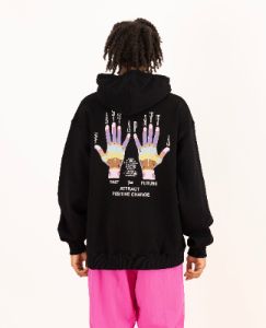 Patta Palmistry Boxy Hooded Sweater (Black) sold by Patta