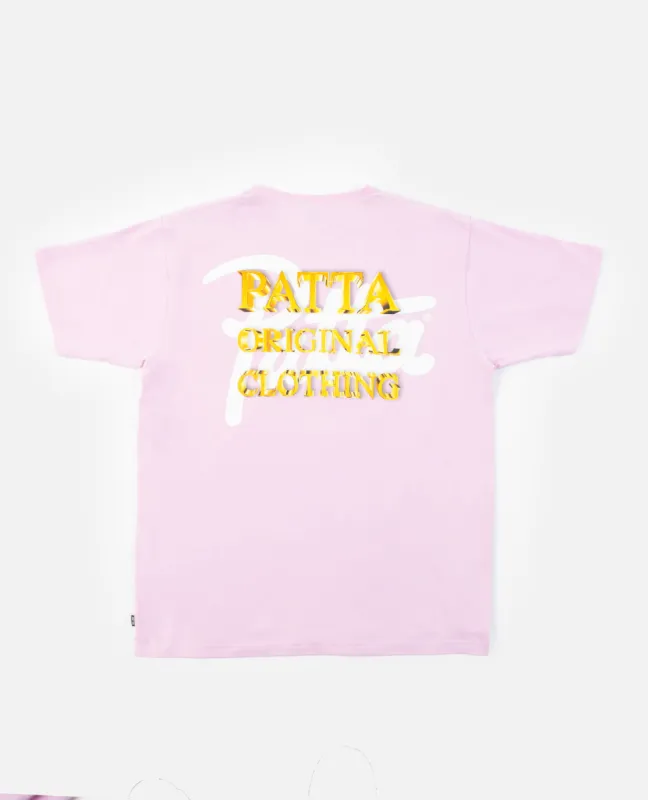 Patta Gold Logo T-Shirt (Orchid Bouquet) sold by Patta