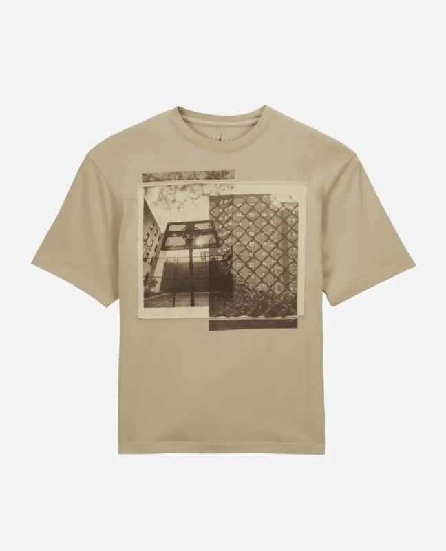 Jordan x UNION x Bephies Beauty Supply Men's T-Shirt (Rattan/Beach/Baroque Brown) sold by Patta