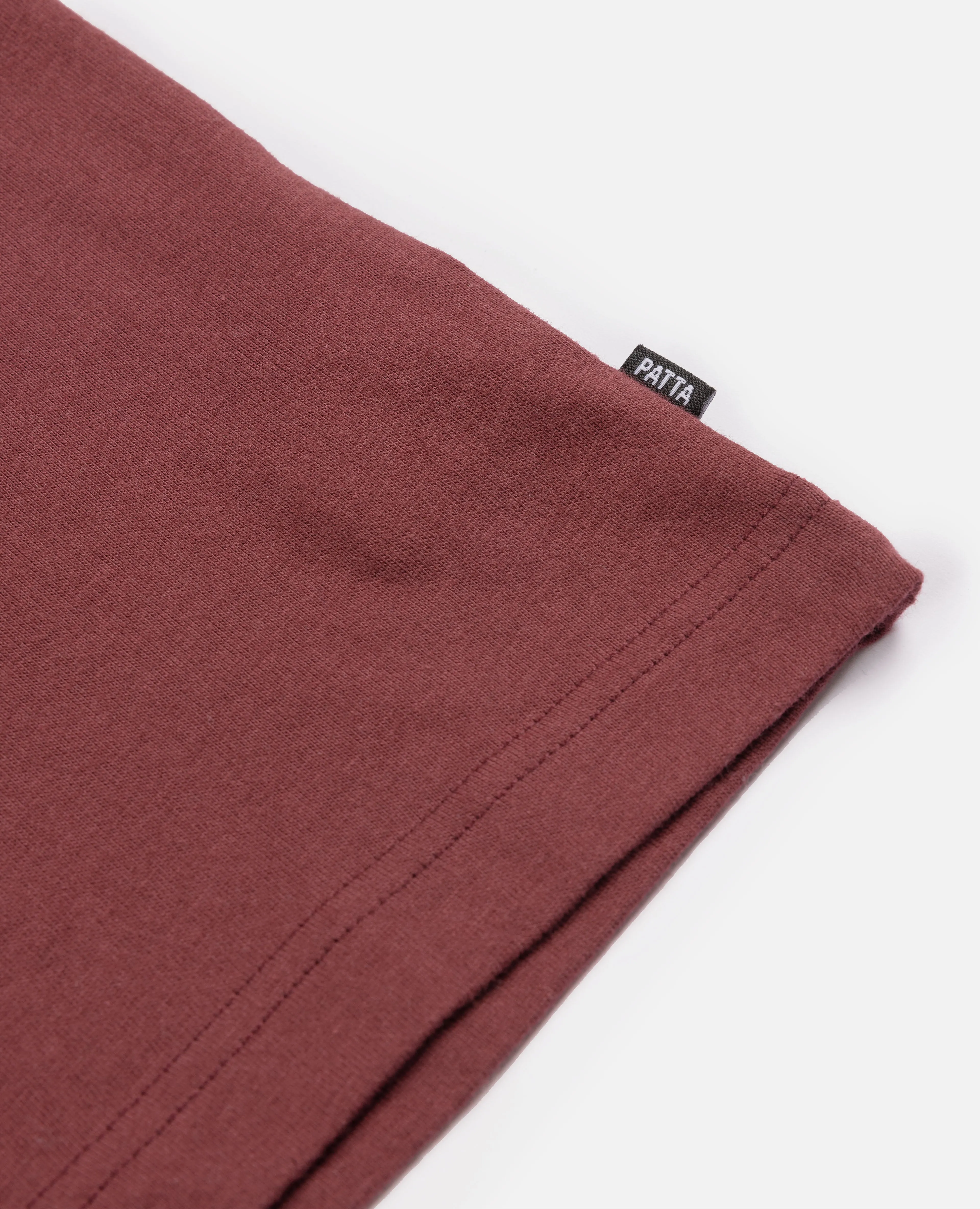 Patta Basic Script P T- Shirt (Tawny Port) sold by Patta product image thumbnail 4