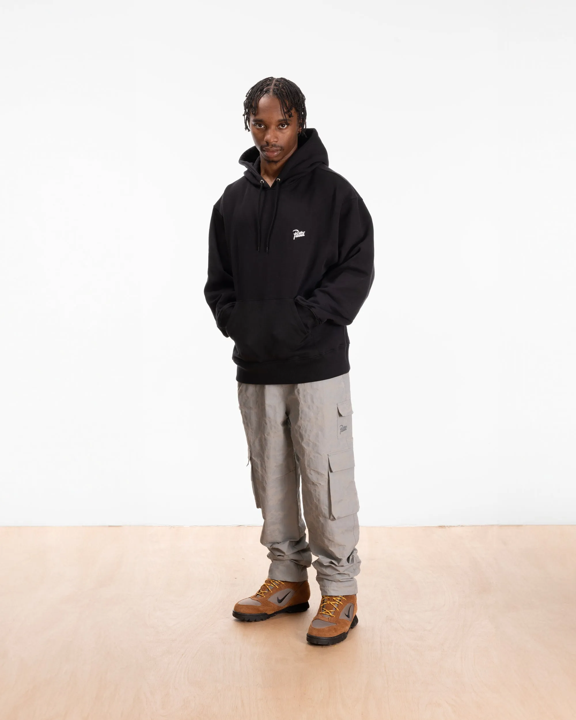 Patta Xerox Peace Boxy Hooded Sweater (Black) sold by Patta product image thumbnail 2