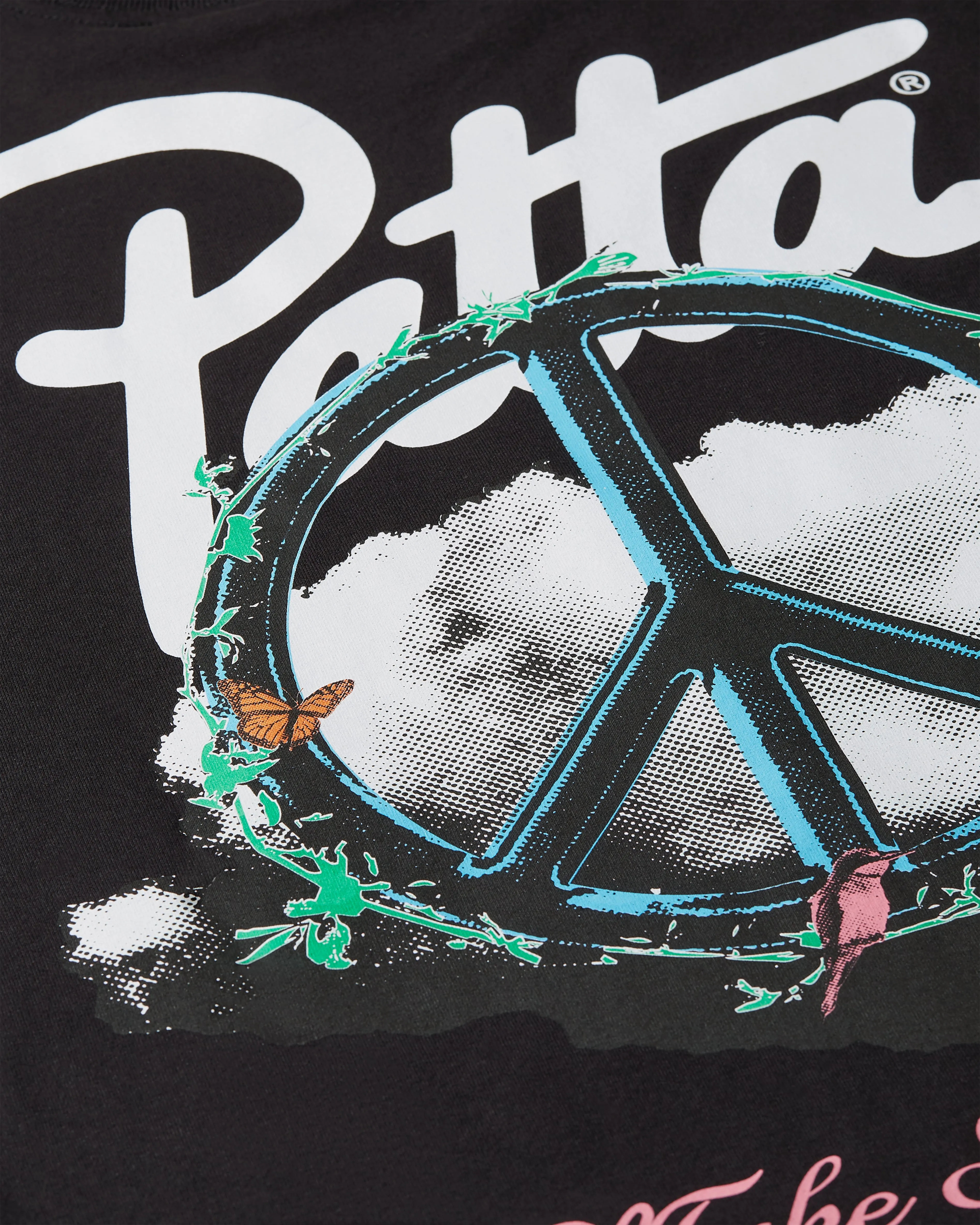 Patta Xerox Peace Boxy Hooded Sweater (Black) sold by Patta product image thumbnail 4