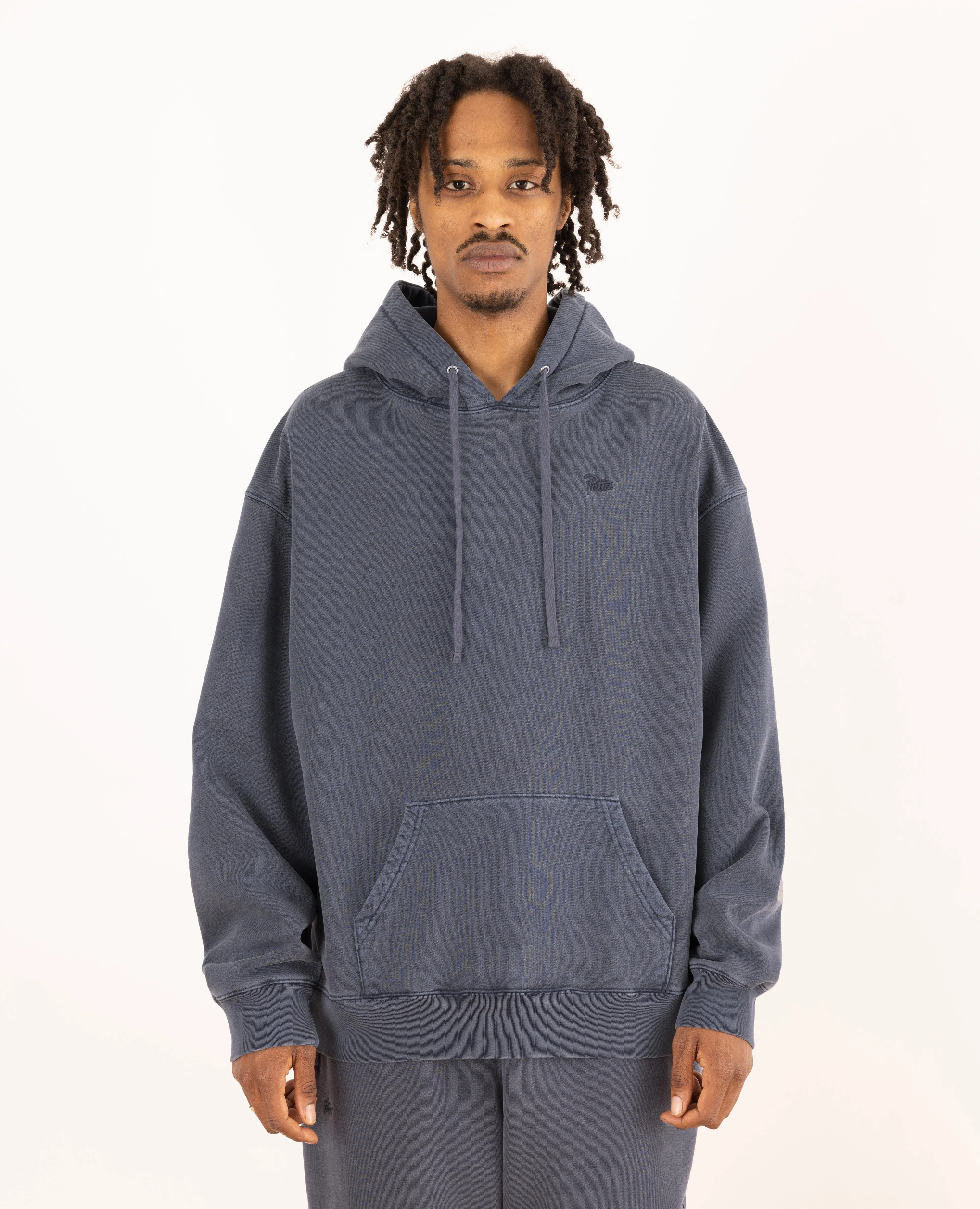 Patta Basic Washed Boxy Hooded Sweater (Odyssey Gray) sold by Patta product image thumbnail 2