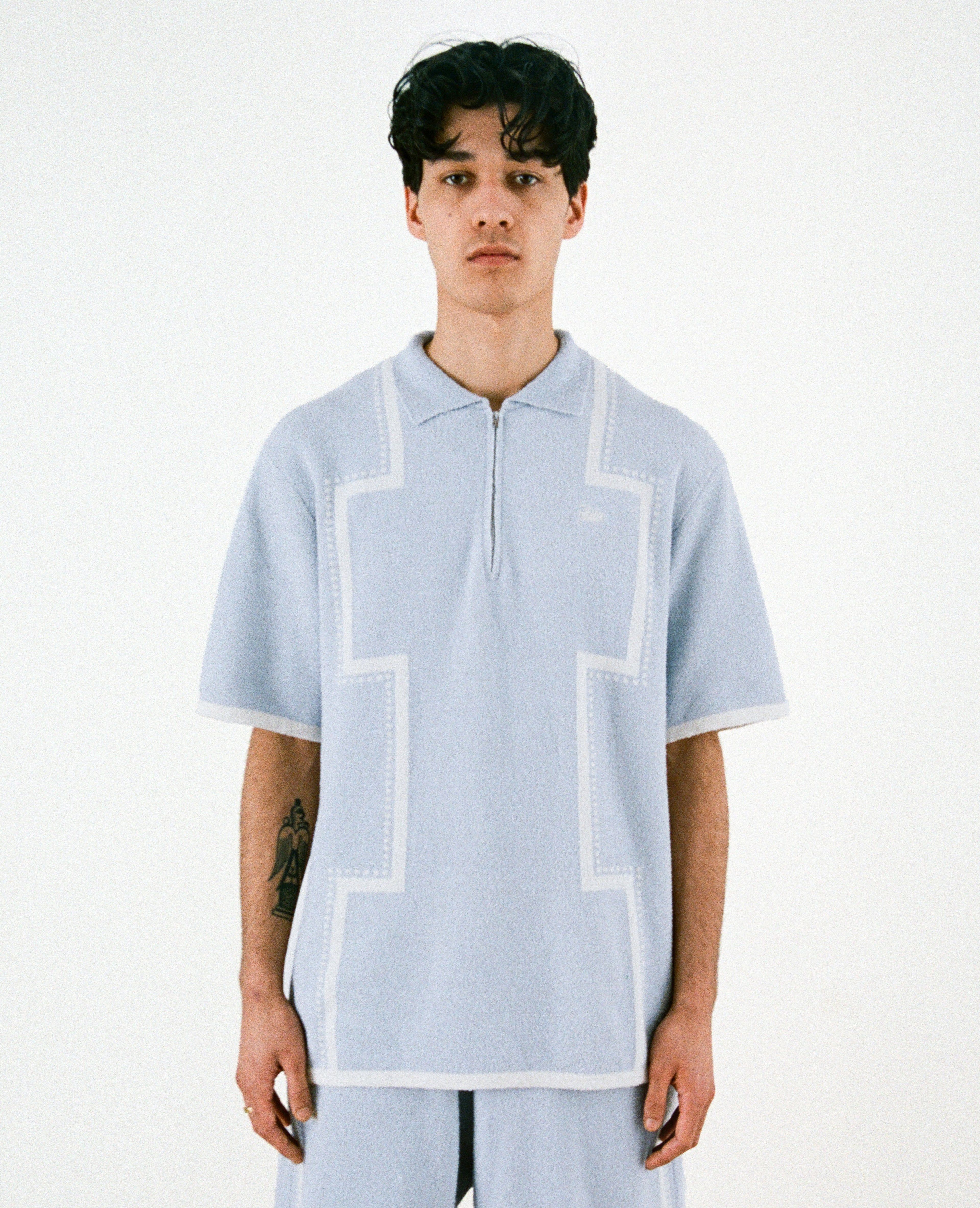 Patta Spritz Shortsleeve Polo (Aqua Spritz) sold by Patta product image thumbnail 2