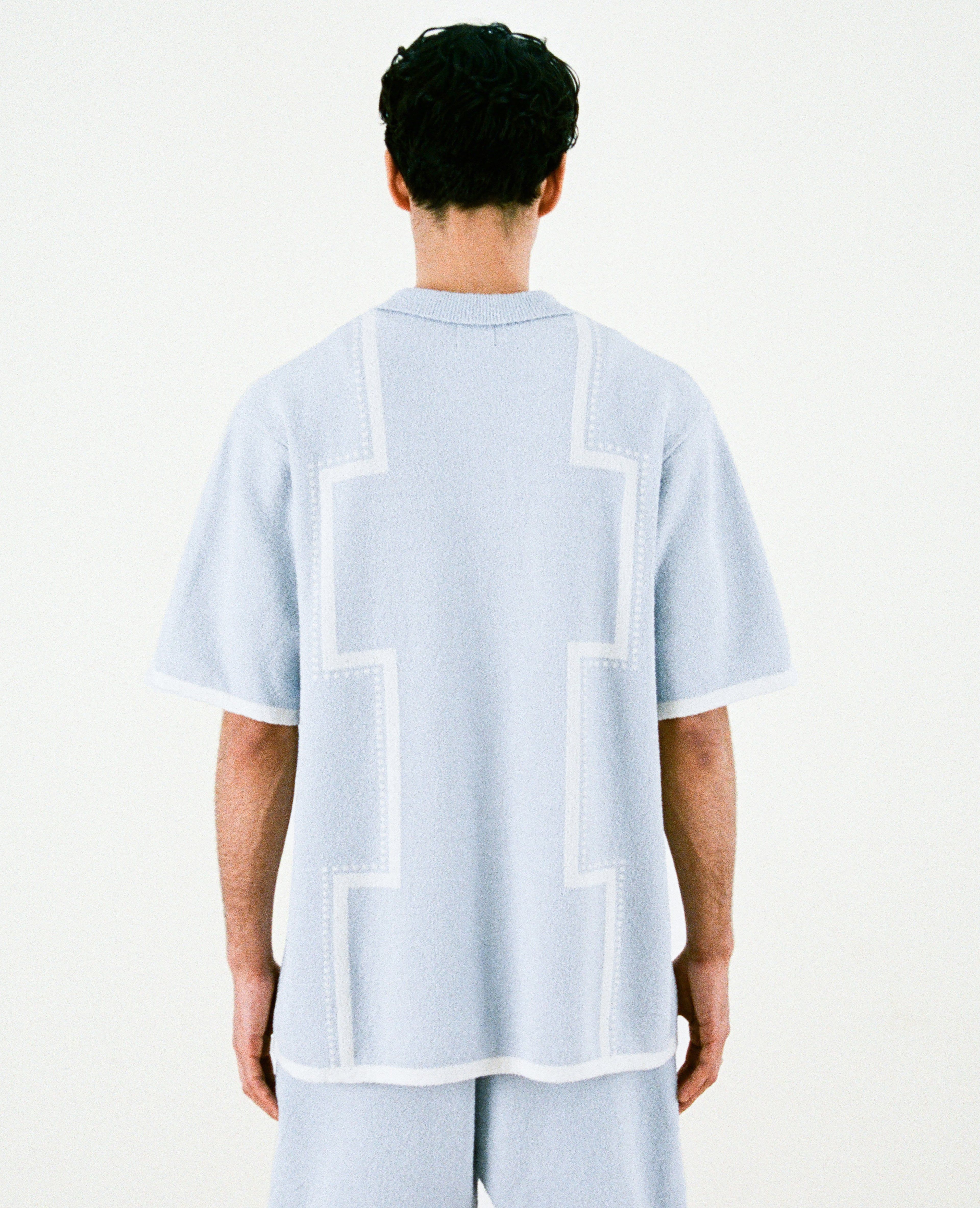 Patta Spritz Shortsleeve Polo (Aqua Spritz) sold by Patta product image thumbnail 3