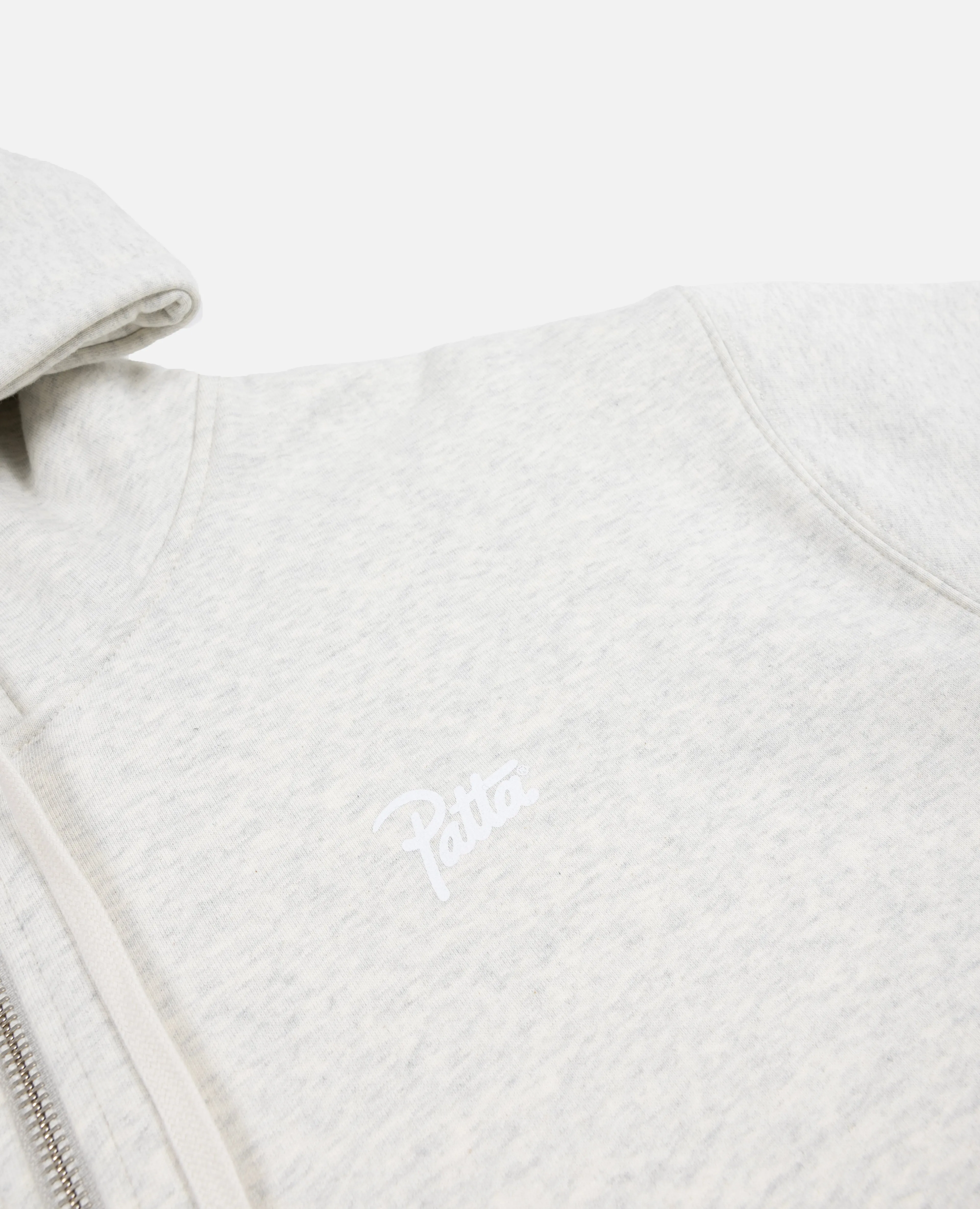 Patta Basic Waffle Zip Hooded Sweater (Melange Grey) sold by Patta product image thumbnail 5