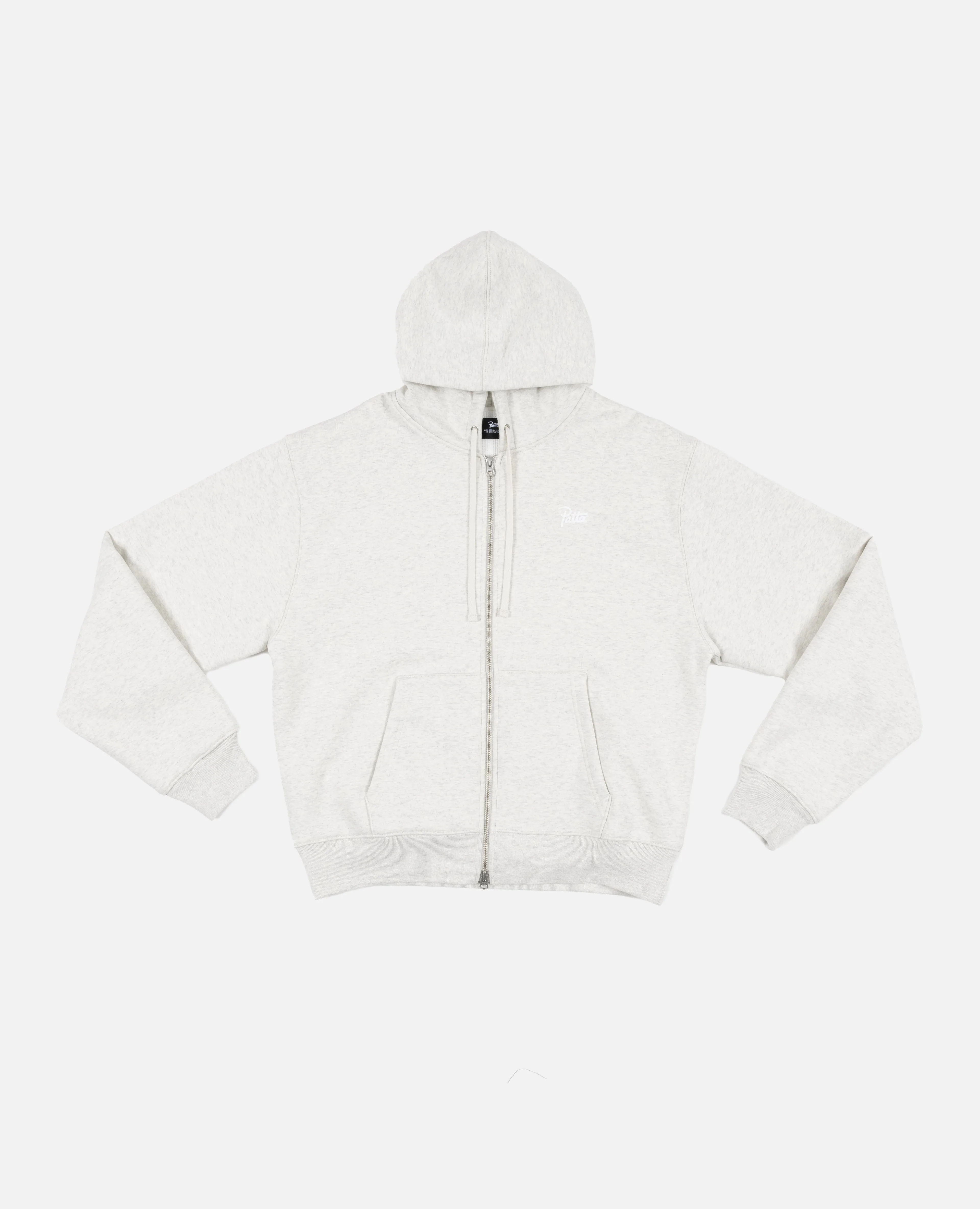 Patta Basic Waffle Zip Hooded Sweater (Melange Grey) sold by Patta
